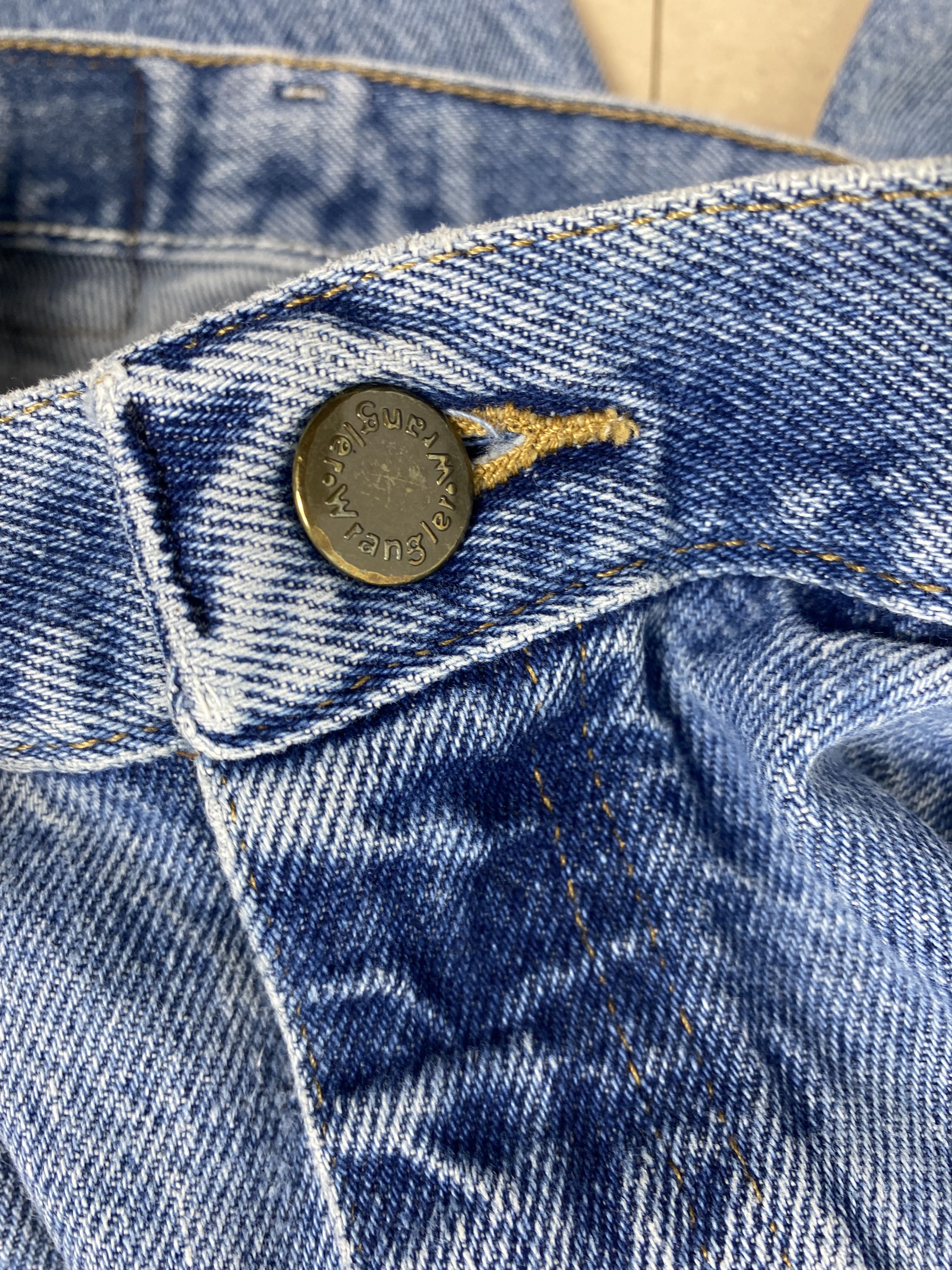 Vintage Vintage Wrangler Distressed Faded Straight Cut Blue Jeans Size US 38 / EU 54 - 11 Thumbnail