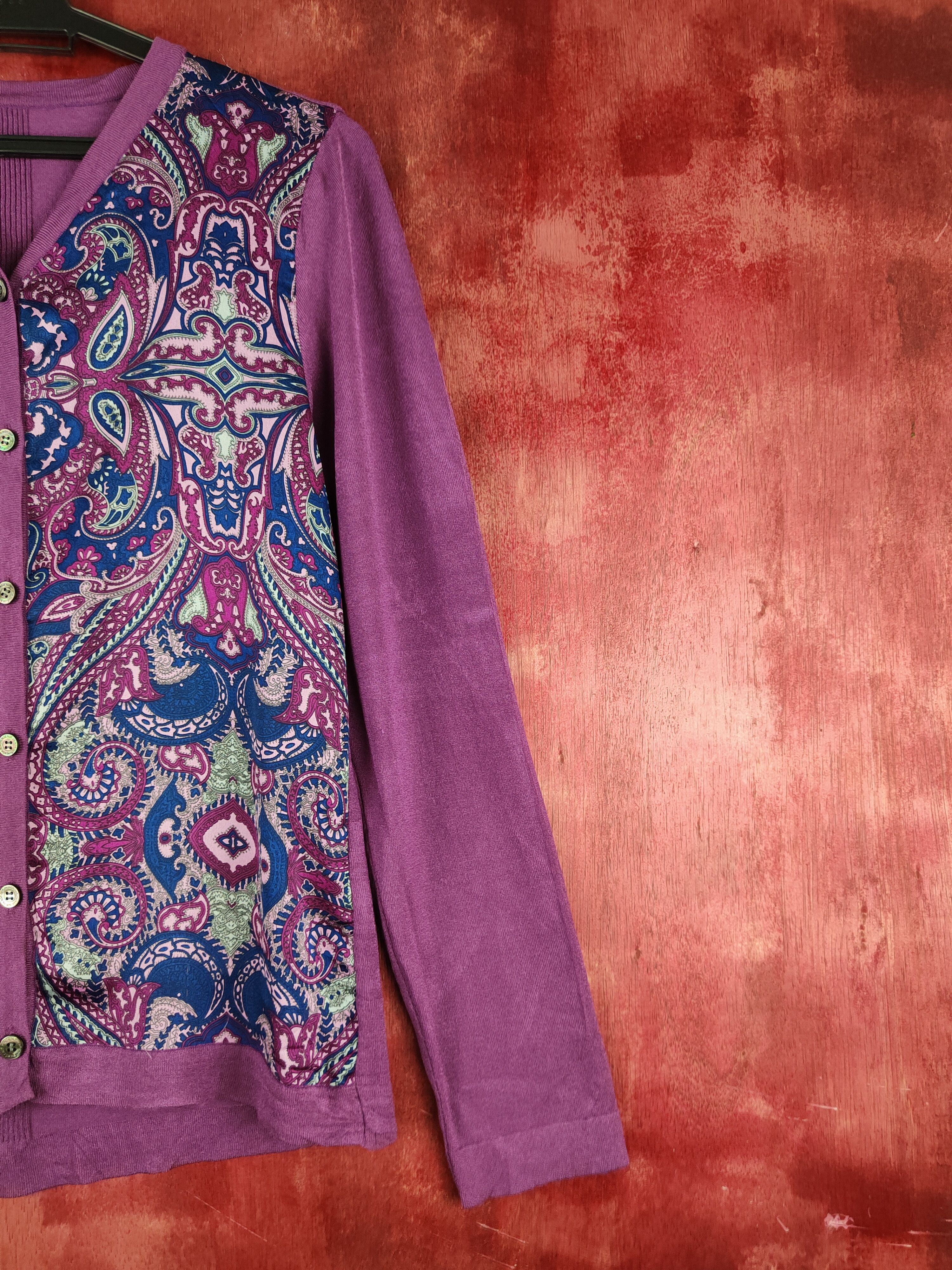 Japanese Brand × Vintage Ceci ou Cela table cloth vtg cardigan Purple Blouses #S905 Size S / US 4 / IT 40 - 5 Thumbnail
