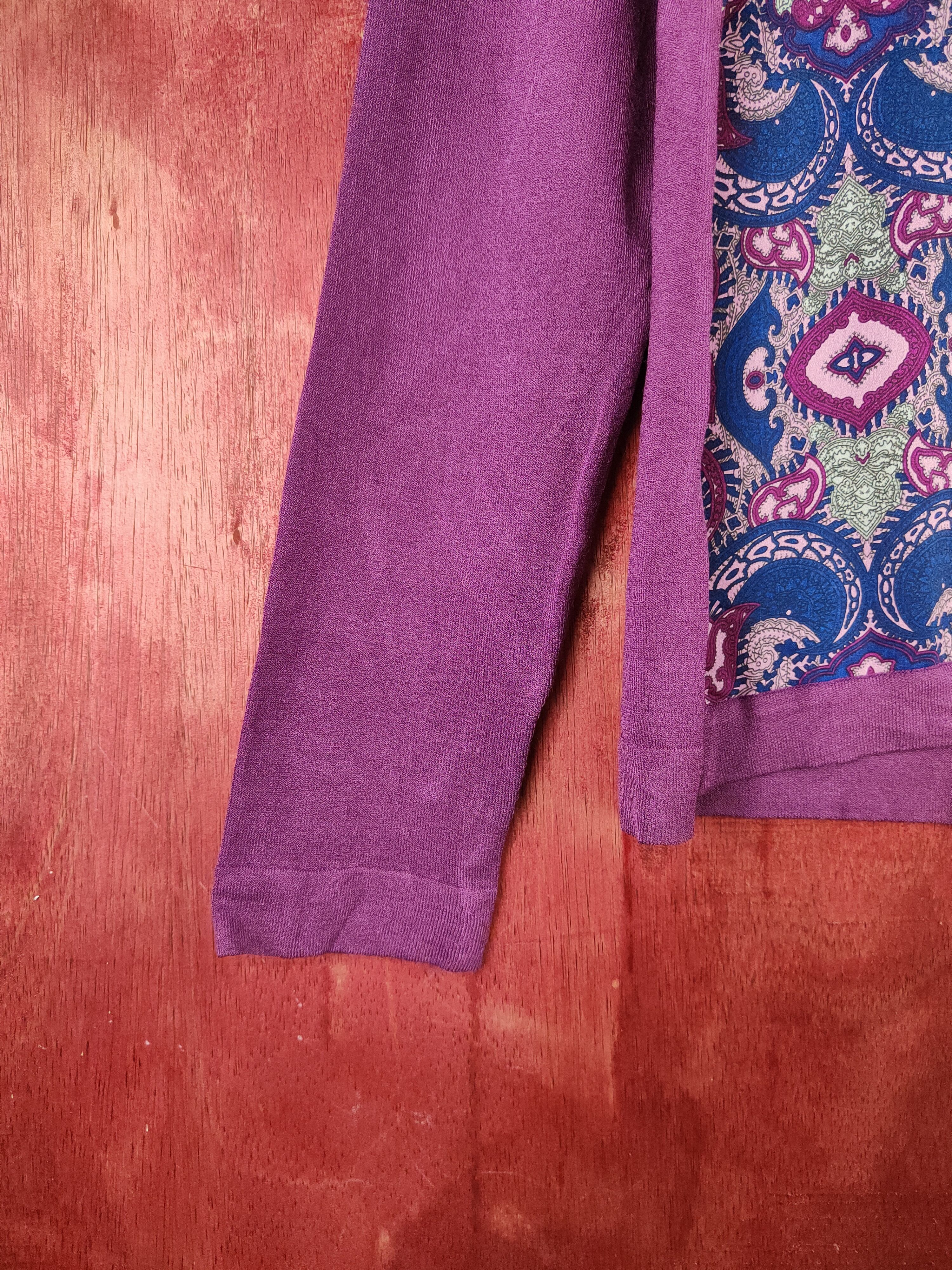 Japanese Brand × Vintage Ceci ou Cela table cloth vtg cardigan Purple Blouses #S905 Size S / US 4 / IT 40 - 4 Thumbnail