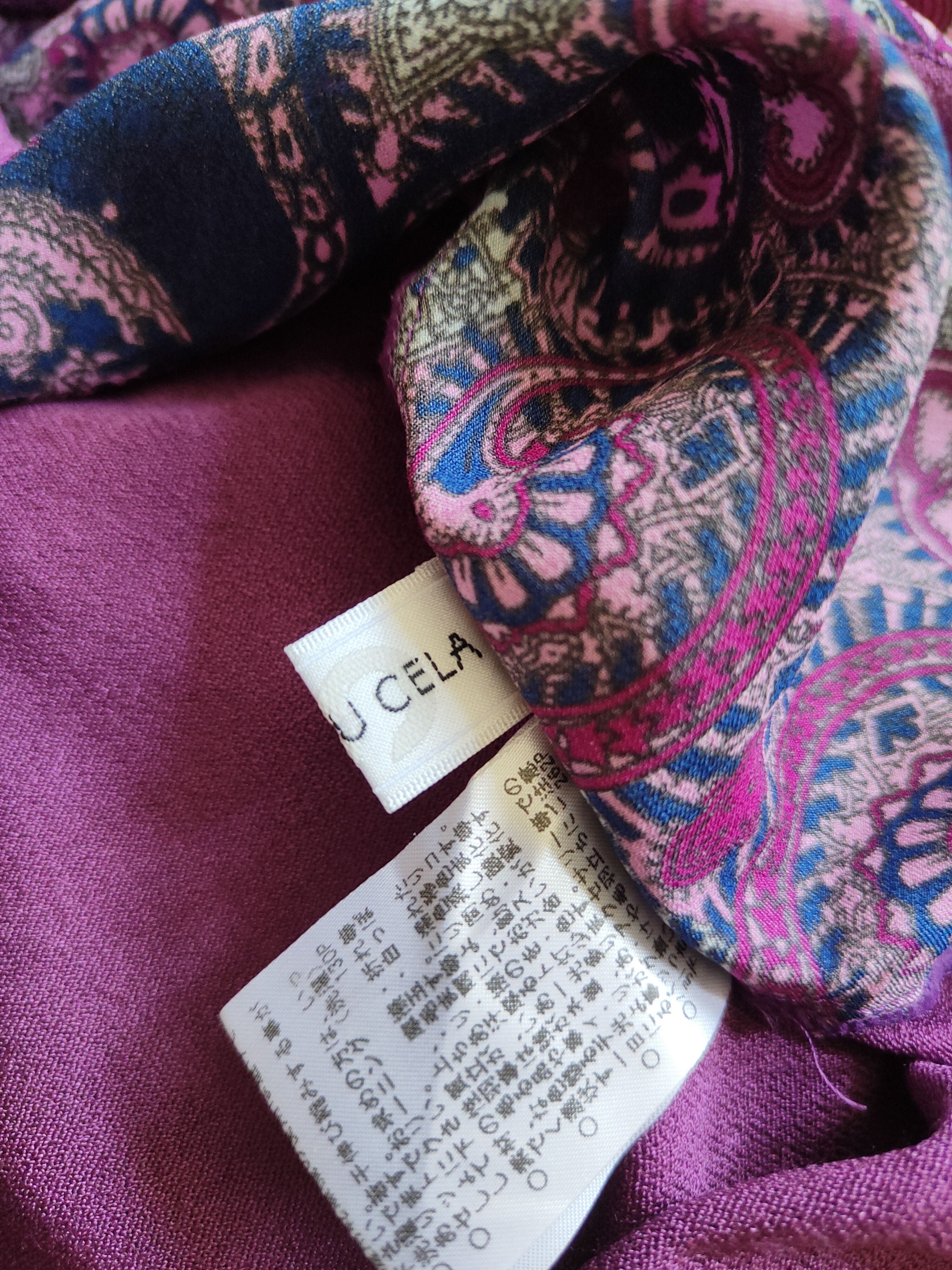 Japanese Brand × Vintage Ceci ou Cela table cloth vtg cardigan Purple Blouses #S905 Size S / US 4 / IT 40 - 10 Thumbnail
