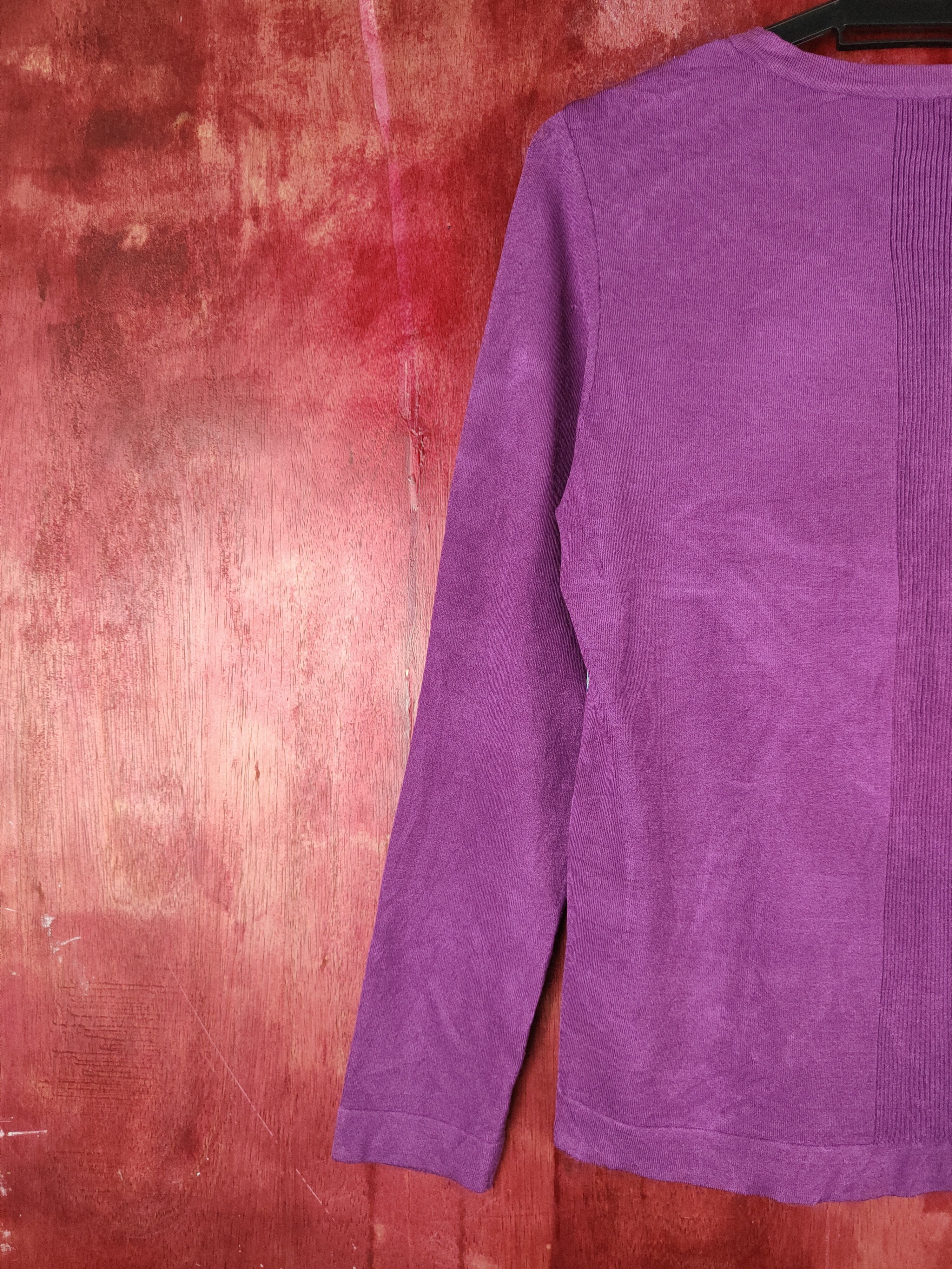 Japanese Brand × Vintage Ceci ou Cela table cloth vtg cardigan Purple Blouses #S905 Size S / US 4 / IT 40 - 8 Thumbnail