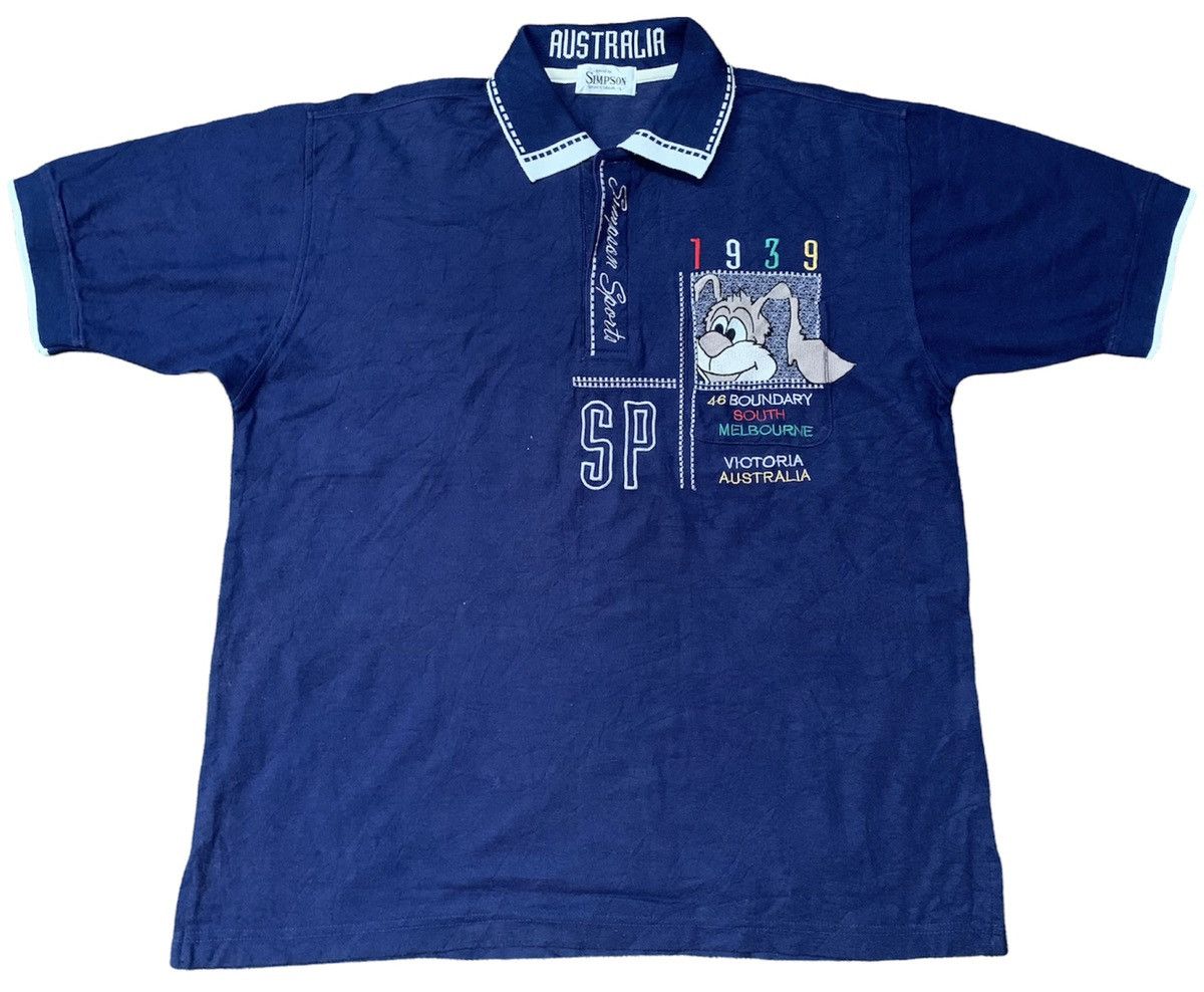 Vintage Vintage Australia Simpson Embroidery Logo Polo Tee Size US L / EU 52-54 / 3 - 1 Thumbnail