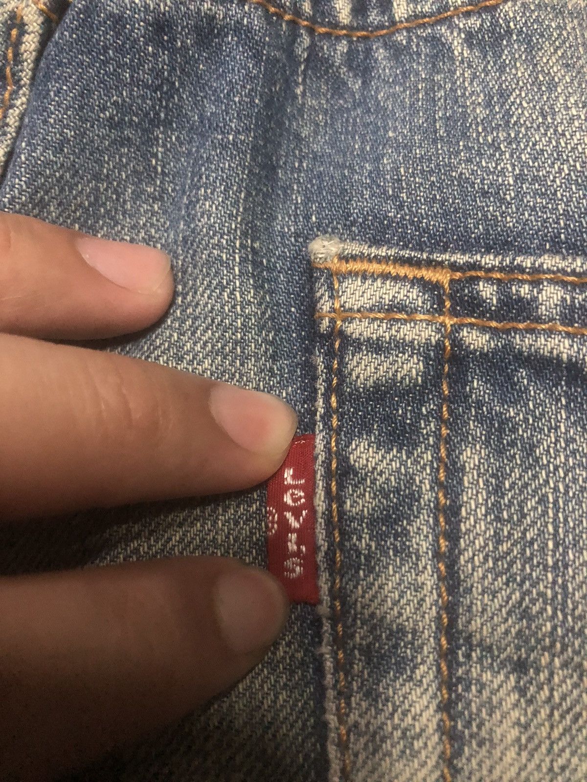 Levi's Vintage 90s Levis 501e Blue Faded Denim Size US 32 / EU 48 - 14 Thumbnail
