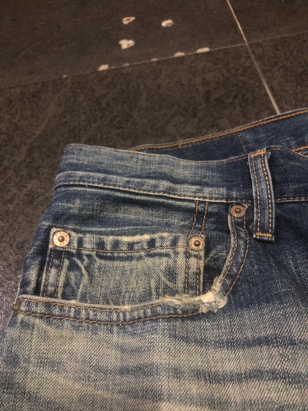 Levi's Vintage 90s Levis 501e Blue Faded Denim Size US 32 / EU 48 - 9 Thumbnail