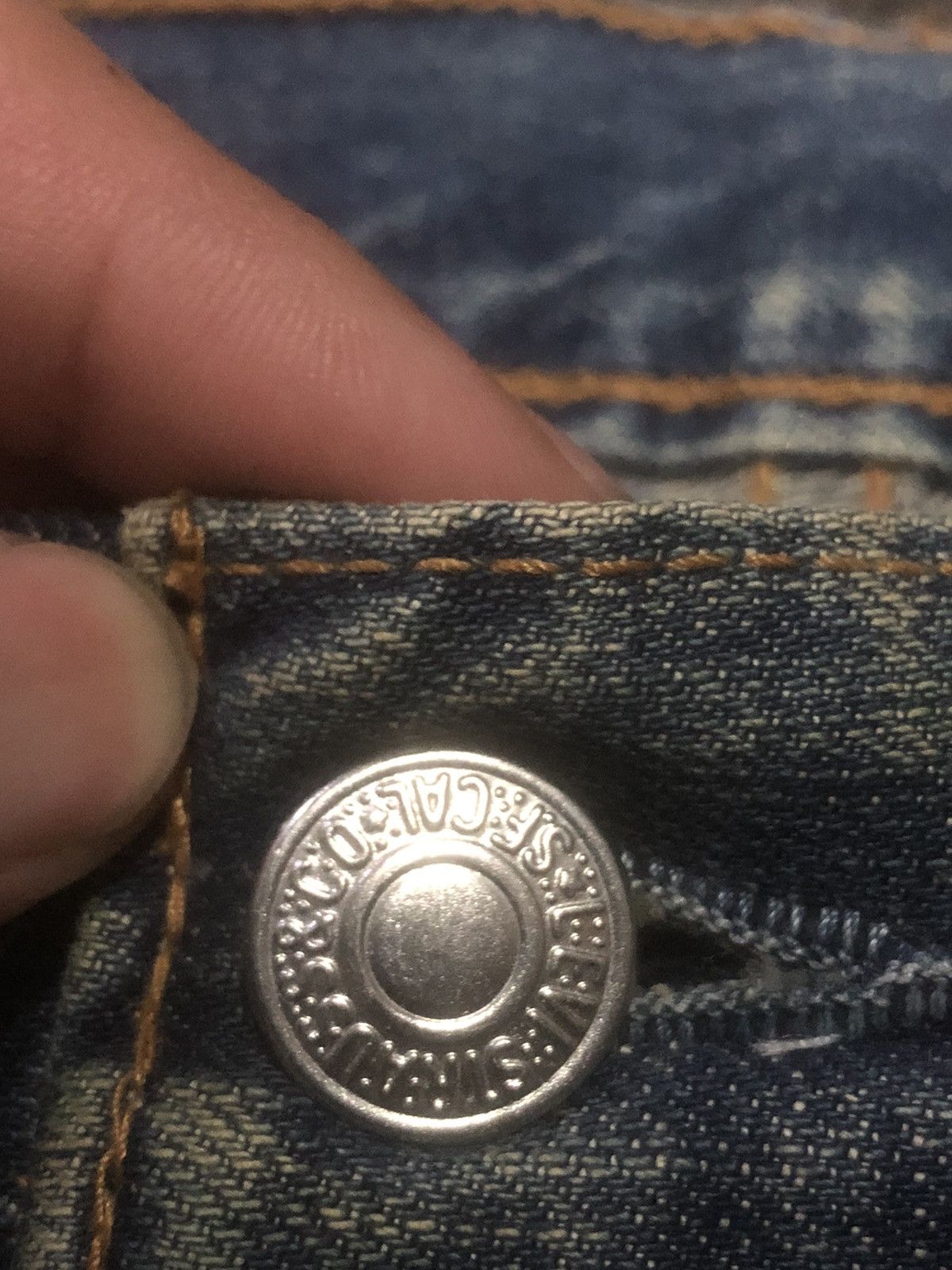 Levi's Vintage 90s Levis 501e Blue Faded Denim Size US 32 / EU 48 - 8 Thumbnail