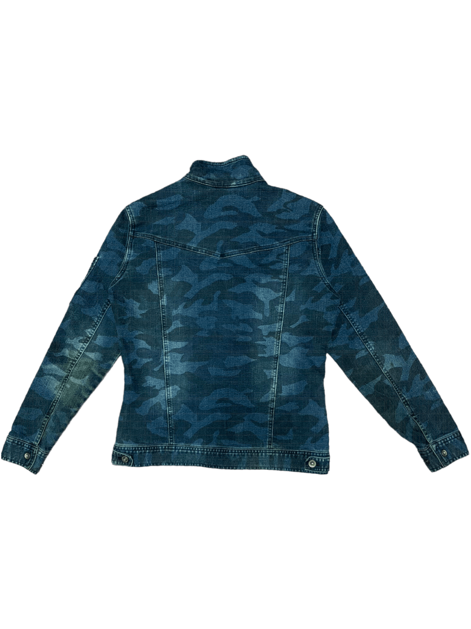 Japanese Brand Vintage Japanese Camouflage Army Style Denim Jacket Size US M / EU 48-50 / 2 - 2 Thumbnail