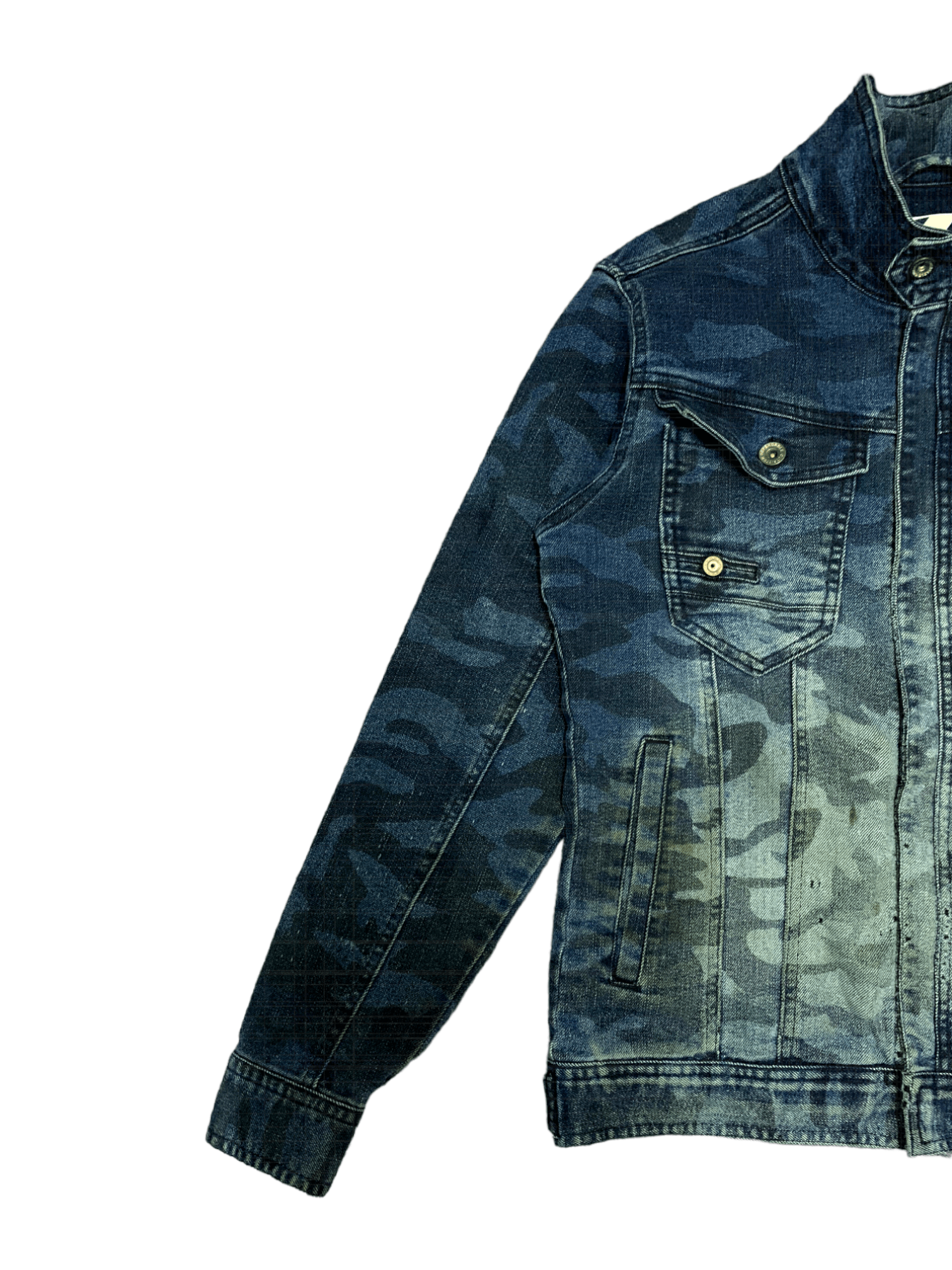 Japanese Brand Vintage Japanese Camouflage Army Style Denim Jacket Size US M / EU 48-50 / 2 - 4 Thumbnail