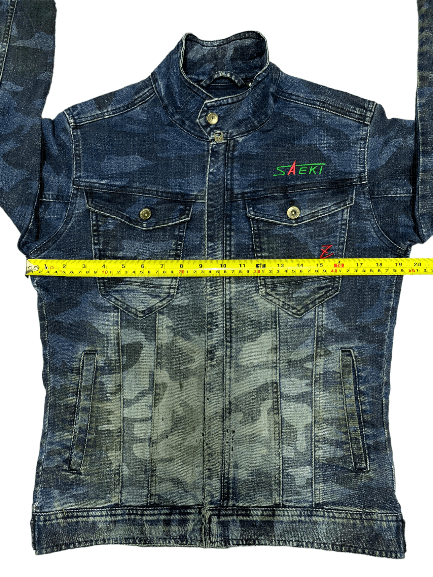 Japanese Brand Vintage Japanese Camouflage Army Style Denim Jacket Size US M / EU 48-50 / 2 - 13 Thumbnail