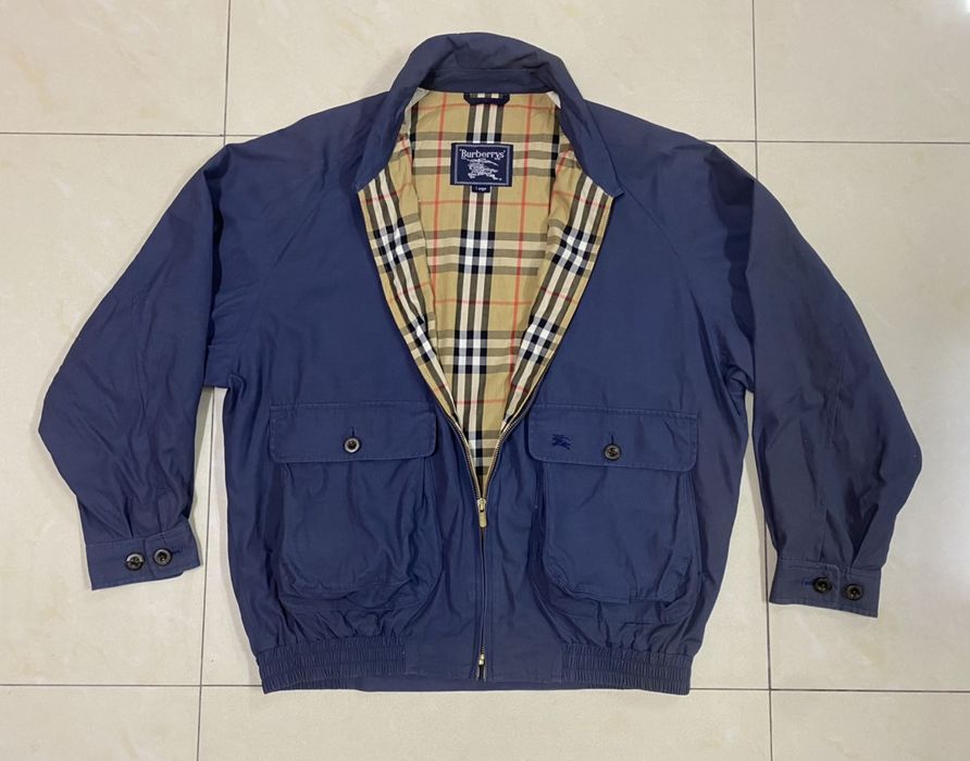 Burberry harrington jacket on sale navy