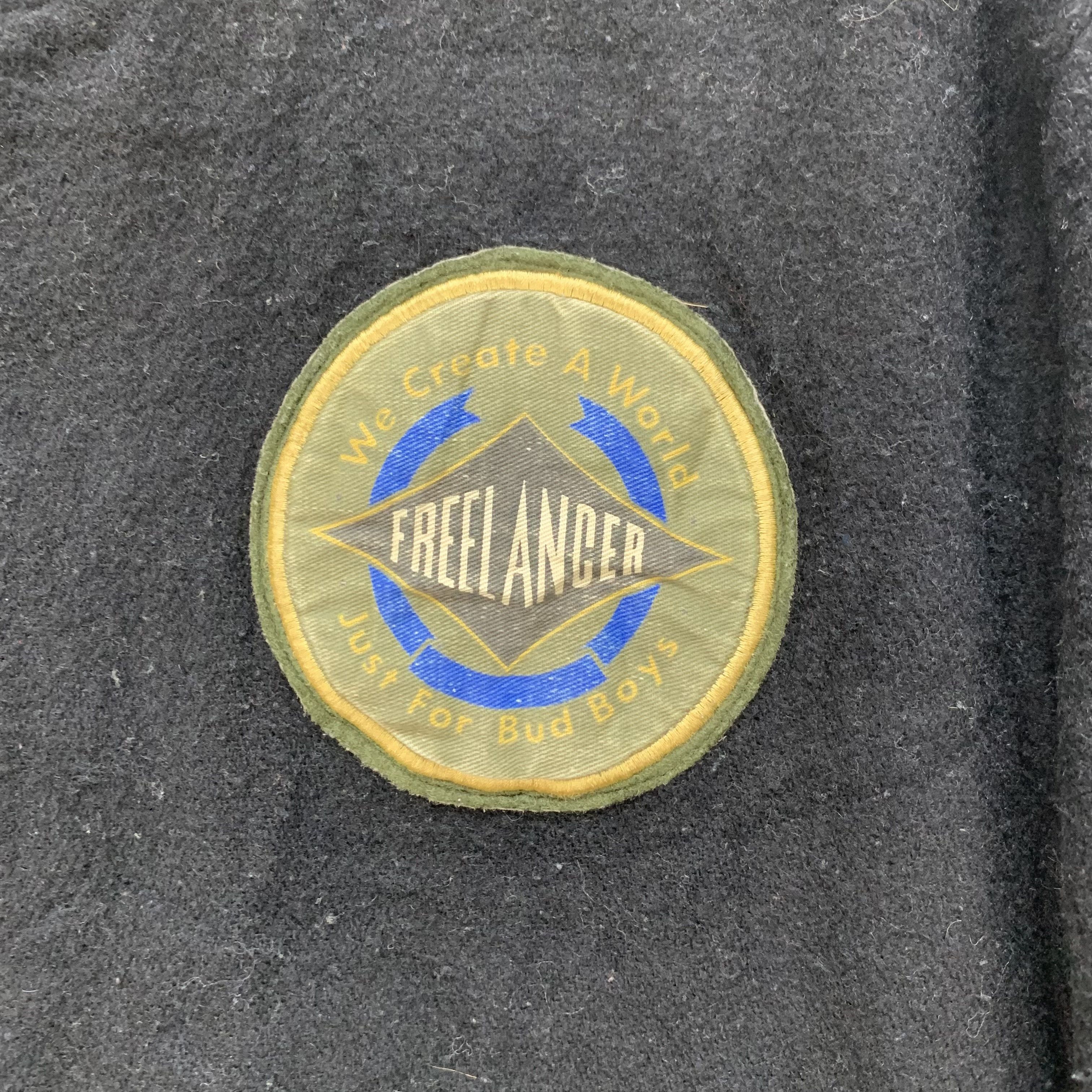 Japanese Brand FREELANCER Wool Bomber Jacket #4128-143 Size US S / EU 44-46 / 1 - 4 Thumbnail