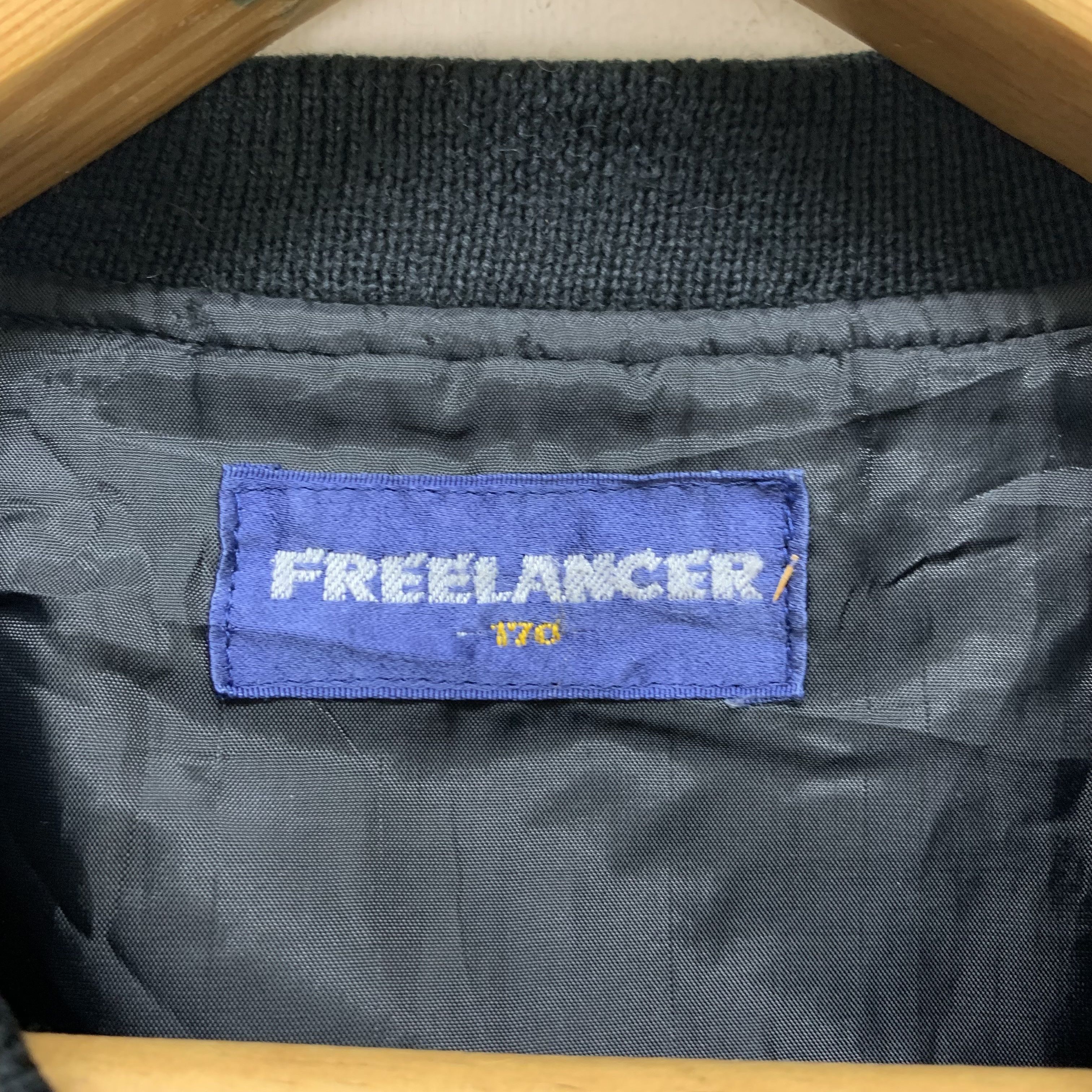 Japanese Brand FREELANCER Wool Bomber Jacket #4128-143 Size US S / EU 44-46 / 1 - 7 Thumbnail