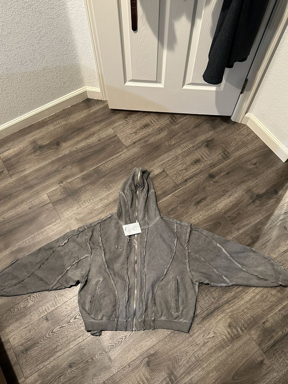 Designer Thug Club Grey Gladiator Hoodie Size 3 Fits M-L | Grailed