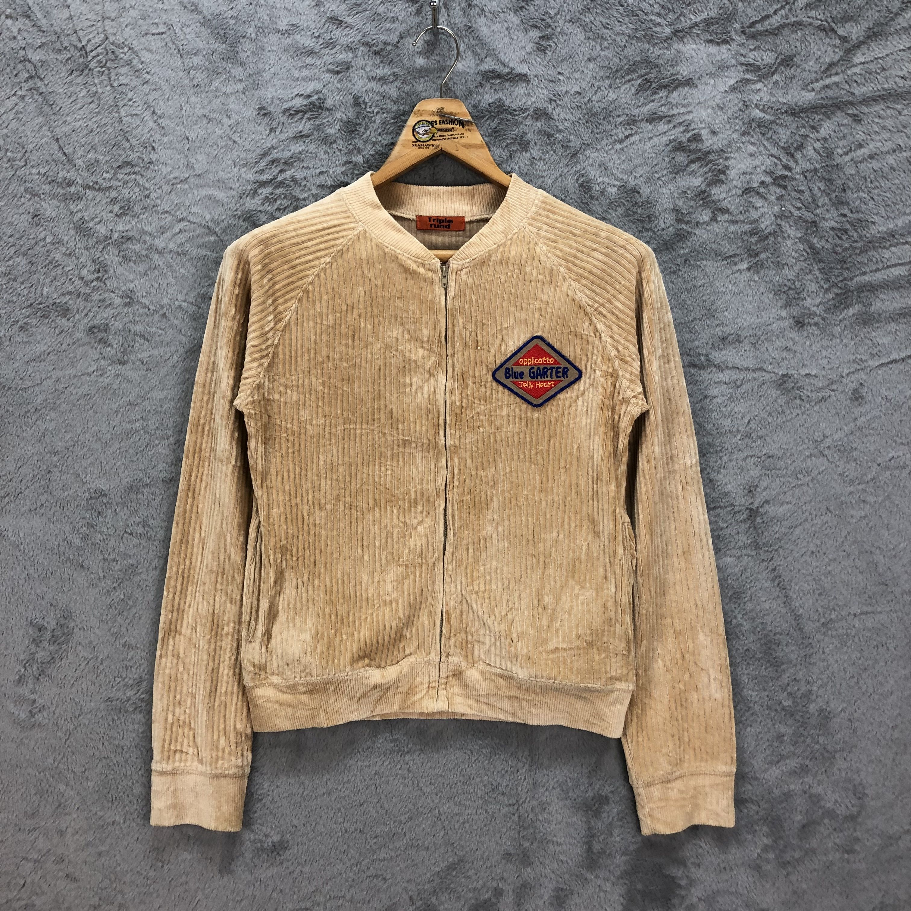 Japanese Brand TRIPLE RUND 88 California Corduroy Bomber Jacket #4953-29 Size M / US 6-8 / IT 42-44 - 4 Thumbnail