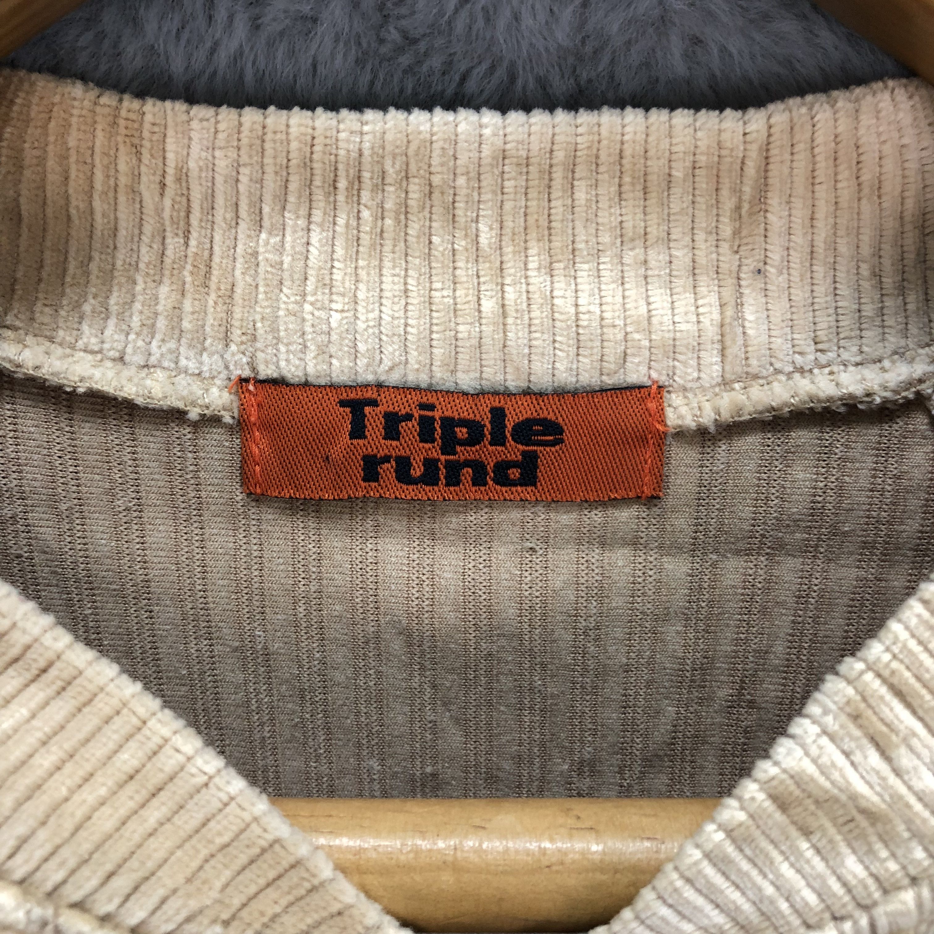 Japanese Brand TRIPLE RUND 88 California Corduroy Bomber Jacket #4953-29 Size M / US 6-8 / IT 42-44 - 8 Thumbnail