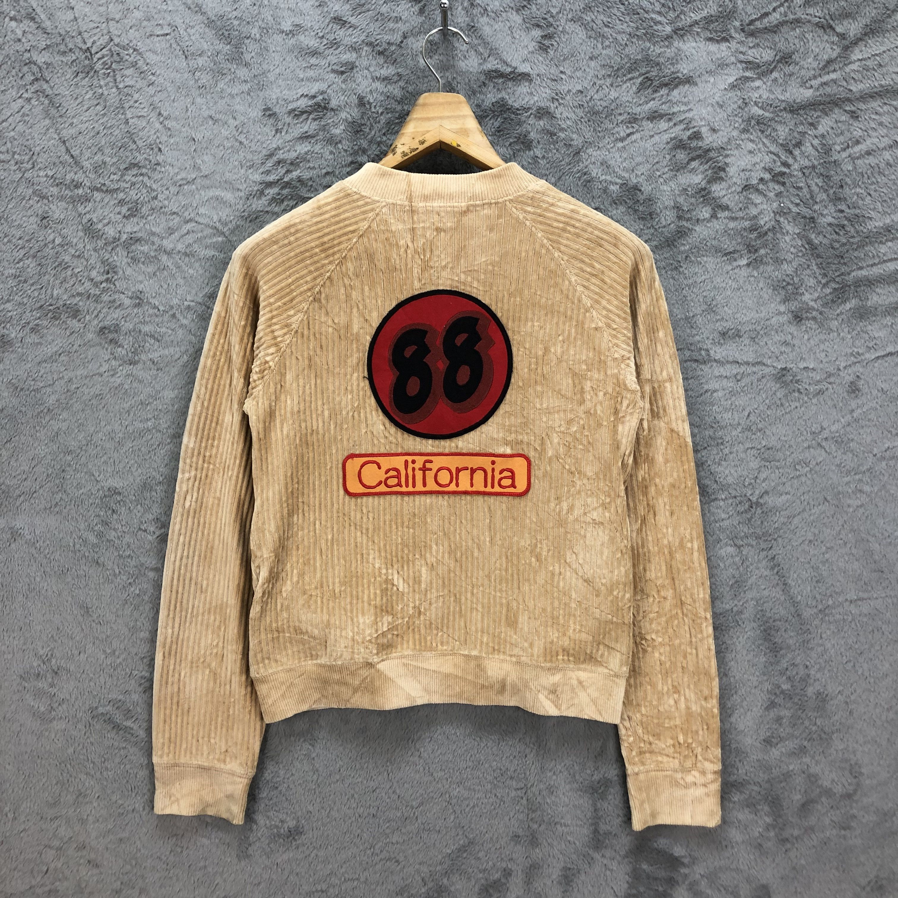 Japanese Brand TRIPLE RUND 88 California Corduroy Bomber Jacket #4953-29 Size M / US 6-8 / IT 42-44 - 1 Thumbnail