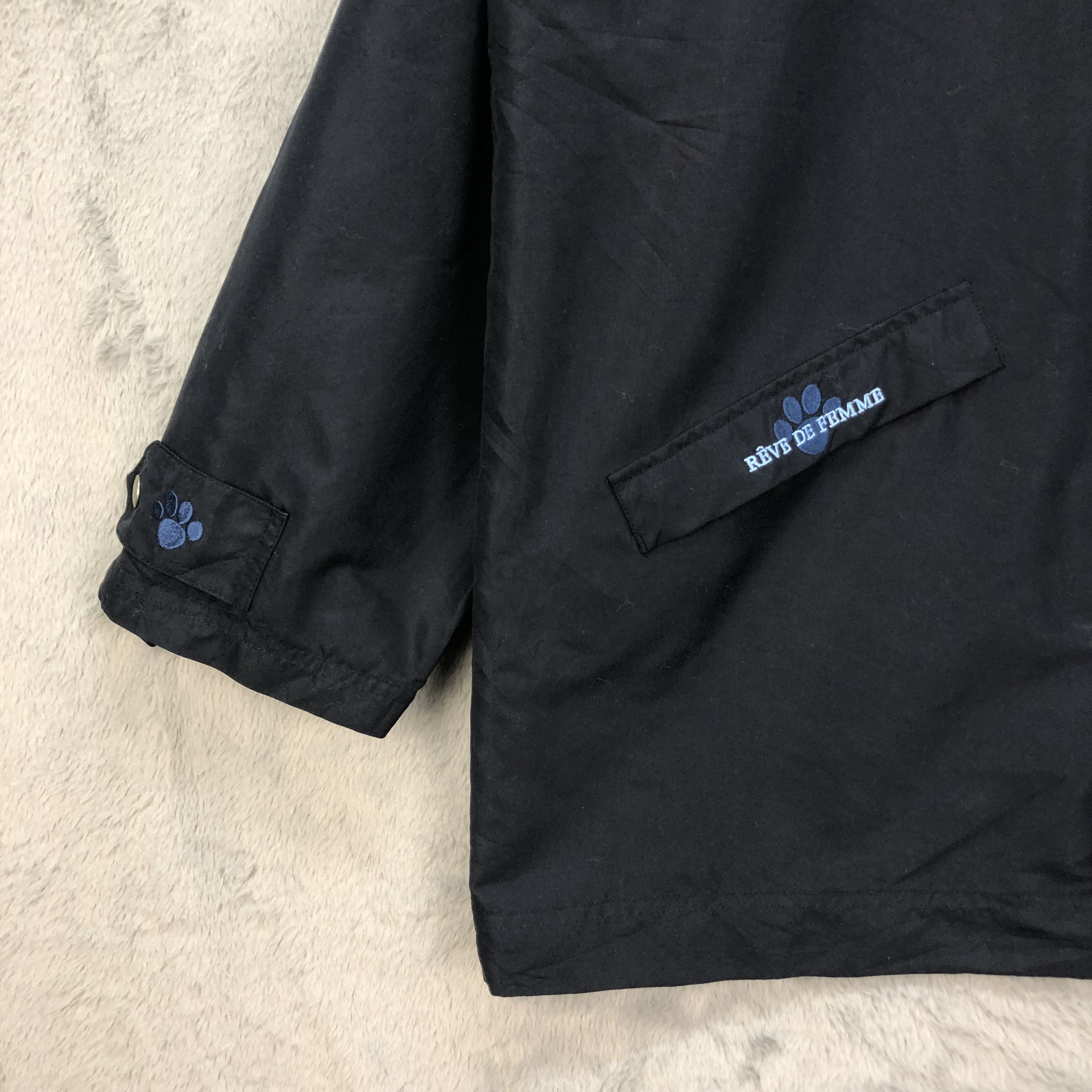 Japanese Brand REVE DE FEMME Embroidered Big Logo Light Jacket #4926-30 Size US L / EU 52-54 / 3 - 6 Thumbnail