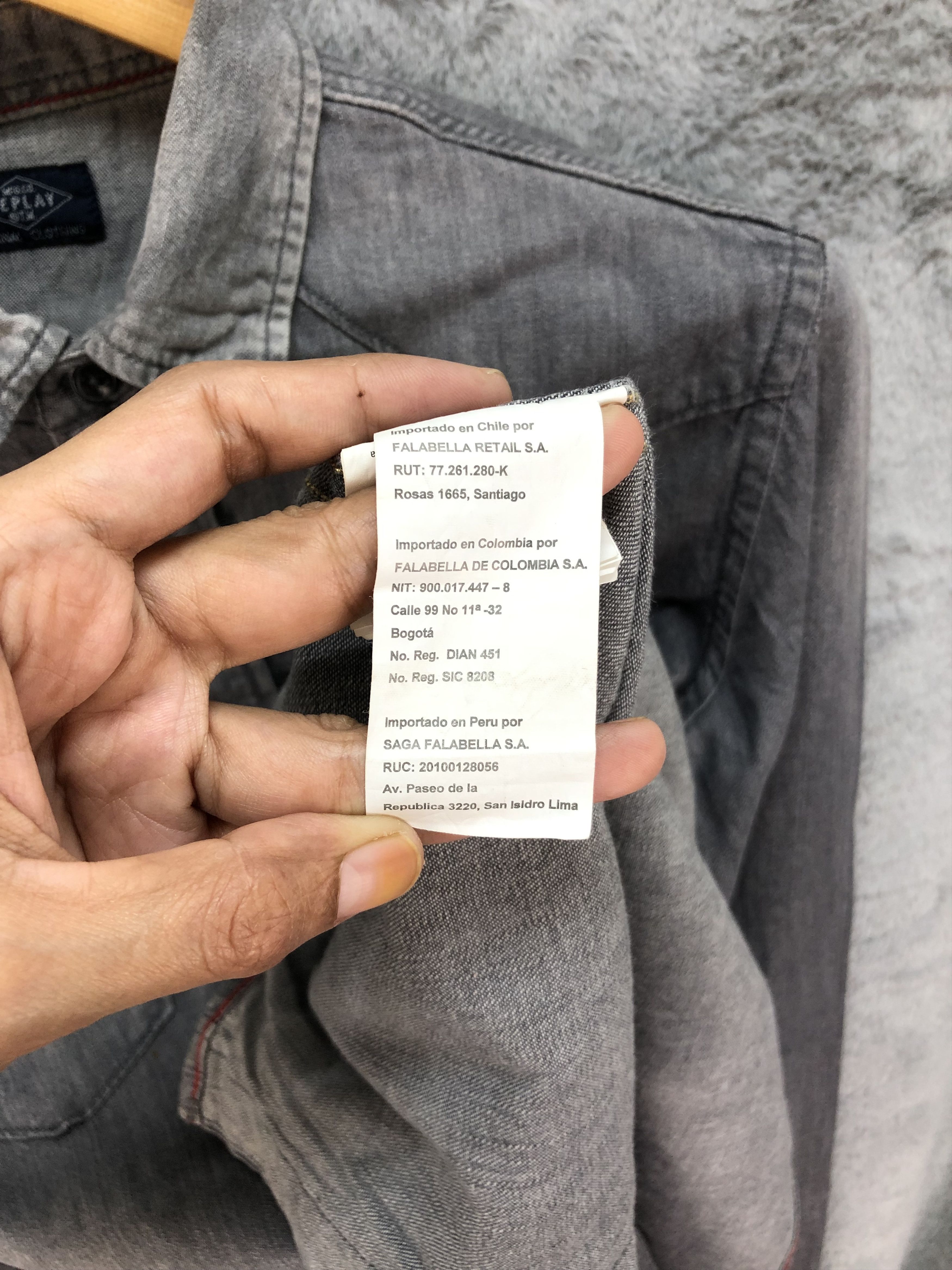 Japanese Brand Vintage Replay Denim Button Ups Shirt / Chambray #4734-166 Size US S / EU 44-46 / 1 - 15 Thumbnail