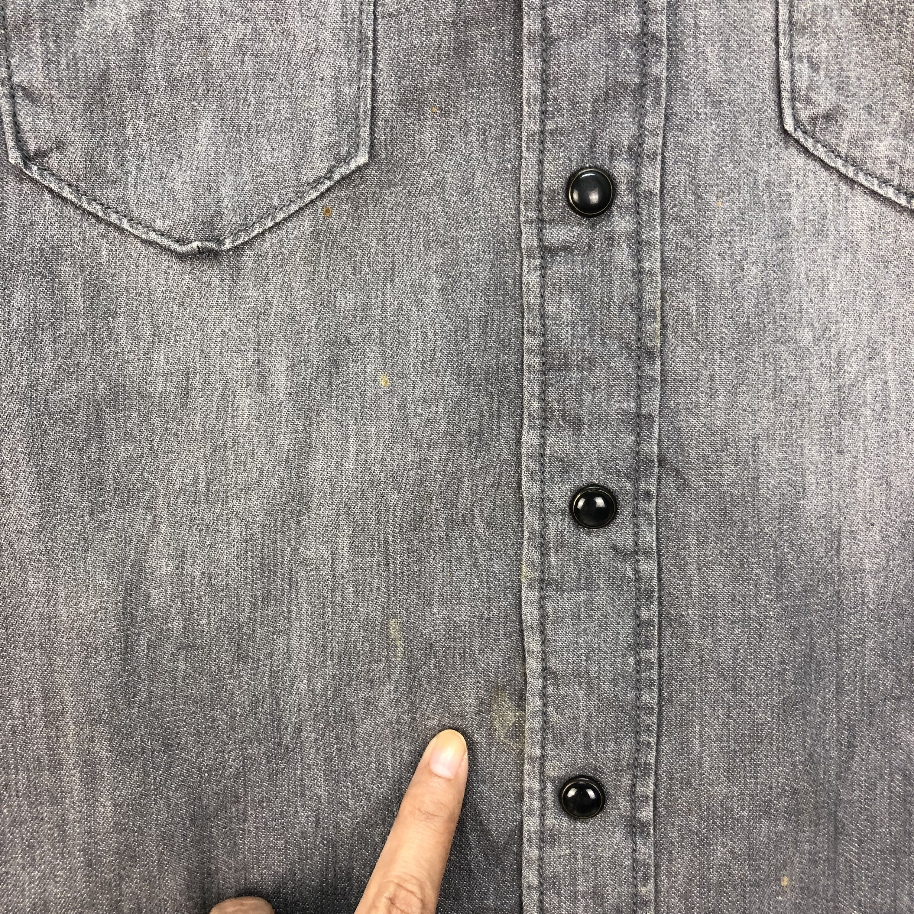 Japanese Brand Vintage Replay Denim Button Ups Shirt / Chambray #4734-166 Size US S / EU 44-46 / 1 - 5 Thumbnail