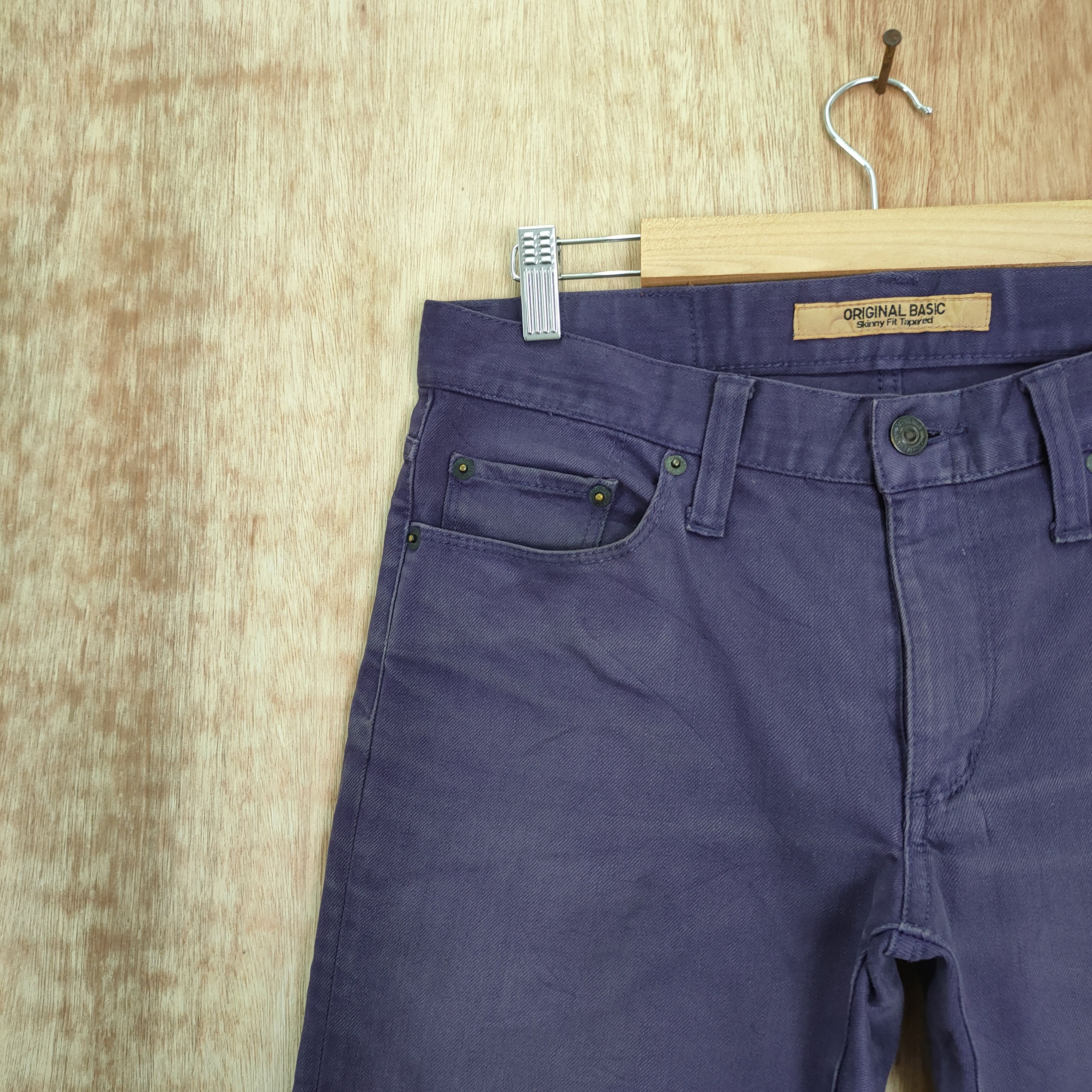 If Six Was Nine × Japanese Brand × Purple VINTAGE JAPANESE SKINNY FADED PURPLE JEAN DENIM PANTS Size US 31 - 10 Thumbnail