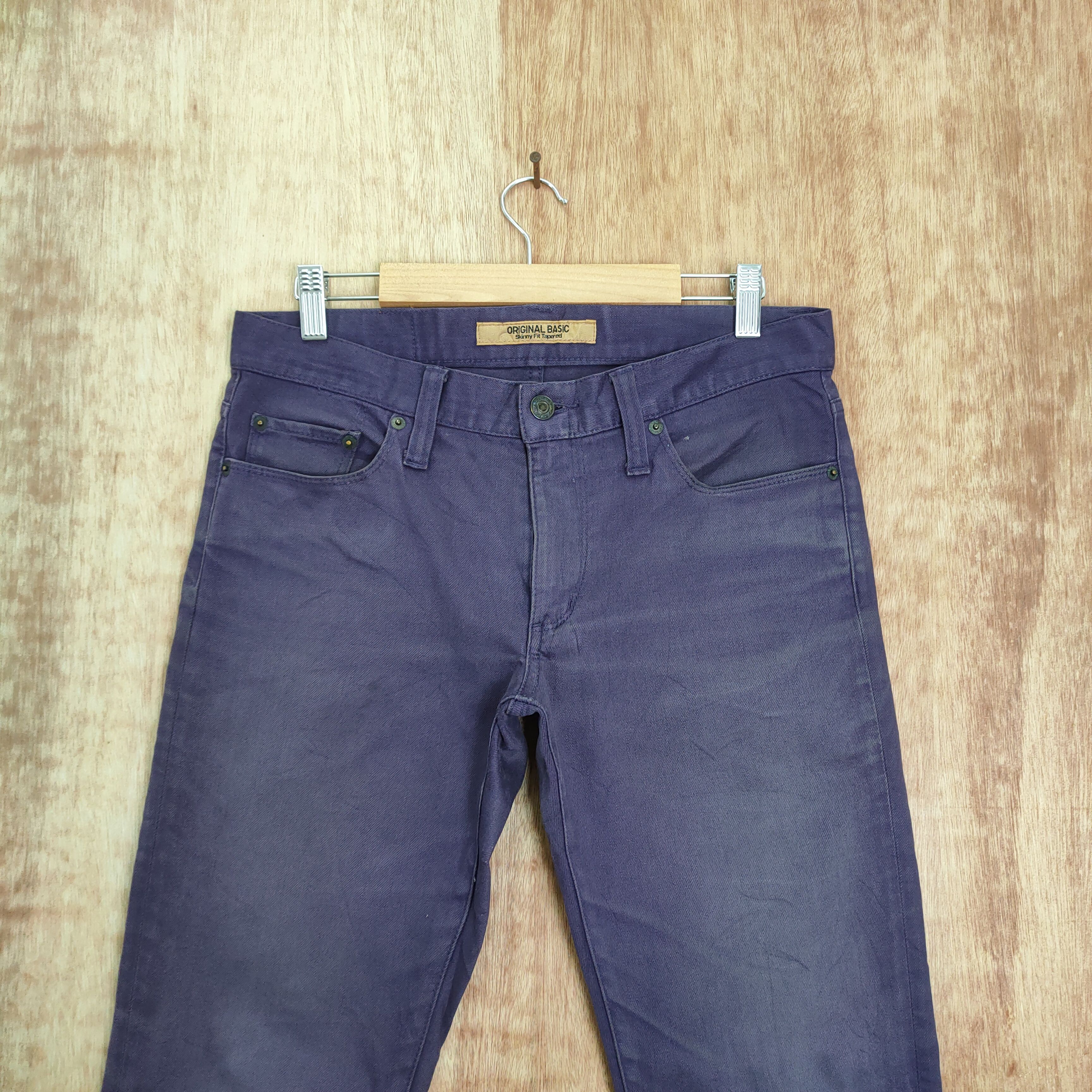 If Six Was Nine × Japanese Brand × Purple VINTAGE JAPANESE SKINNY FADED PURPLE JEAN DENIM PANTS Size US 31 - 2 Thumbnail