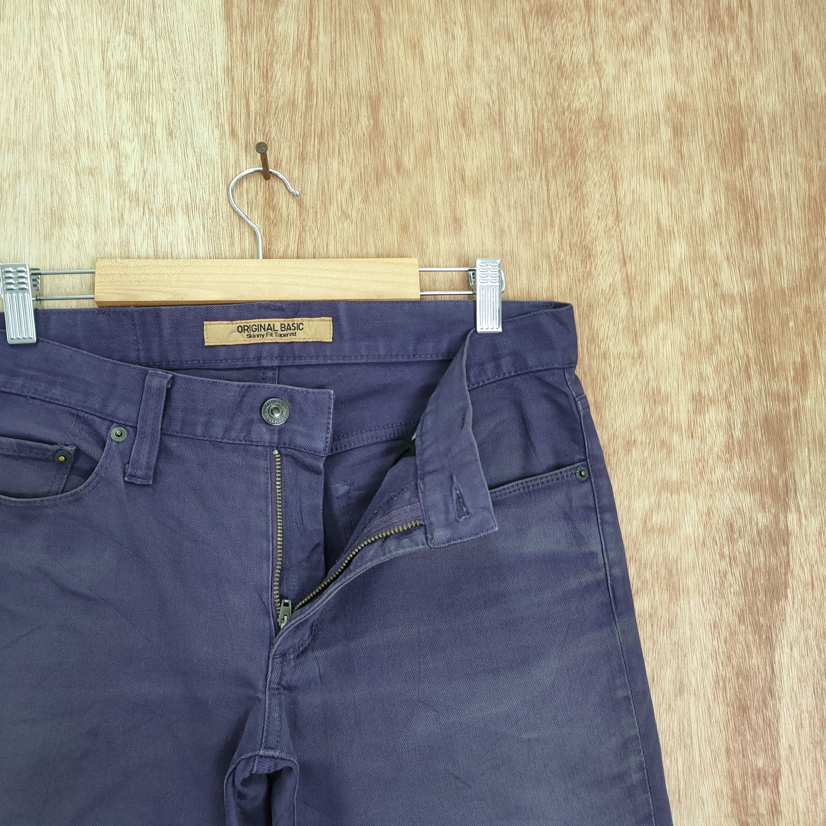 If Six Was Nine × Japanese Brand × Purple VINTAGE JAPANESE SKINNY FADED PURPLE JEAN DENIM PANTS Size US 31 - 5 Thumbnail