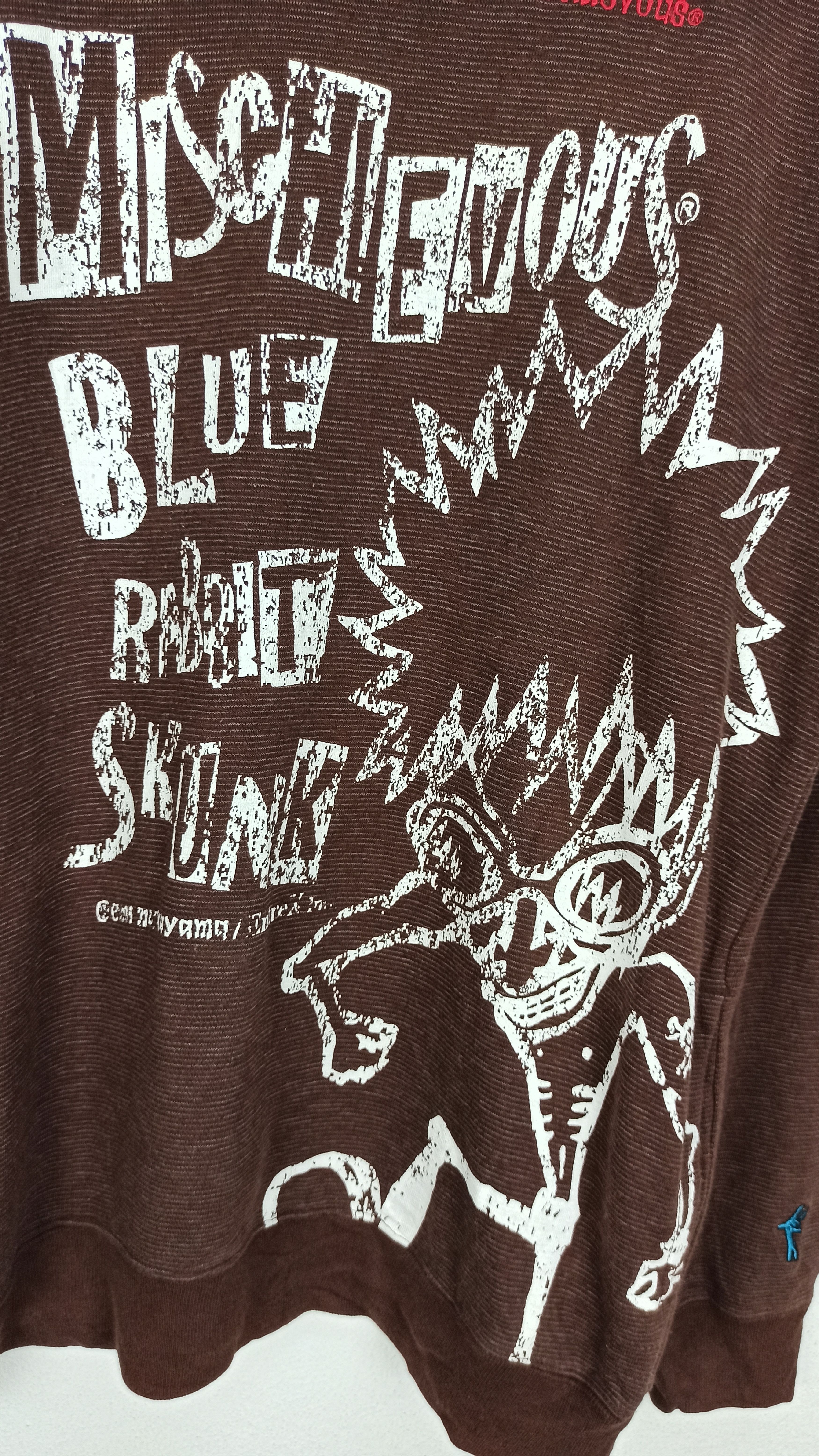 Japanese Brand 🔥STEALS🔥 Sweatshirt Mischievous Blue Rabbit Skunks Size US L / EU 52-54 / 3 - 2 Thumbnail