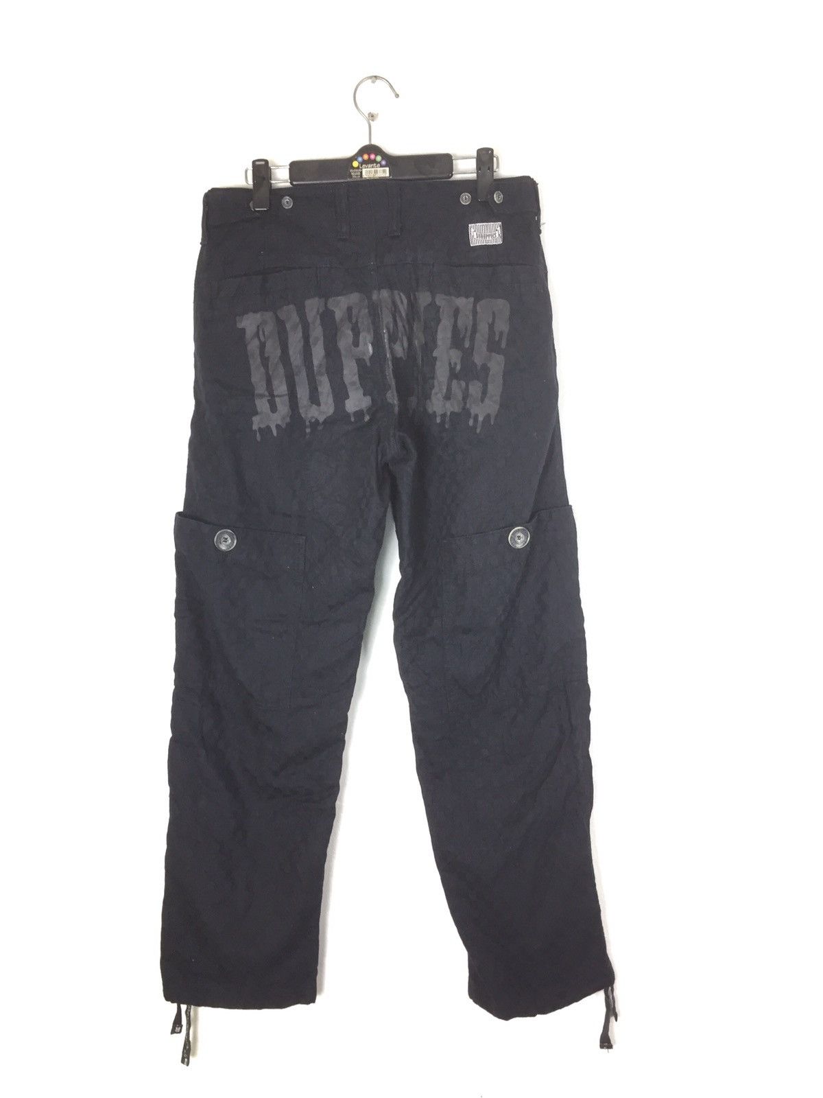 image of Designer 50Duppies Cargo Pants Drawstring Made In Japan in Black, Men's (Size 31)