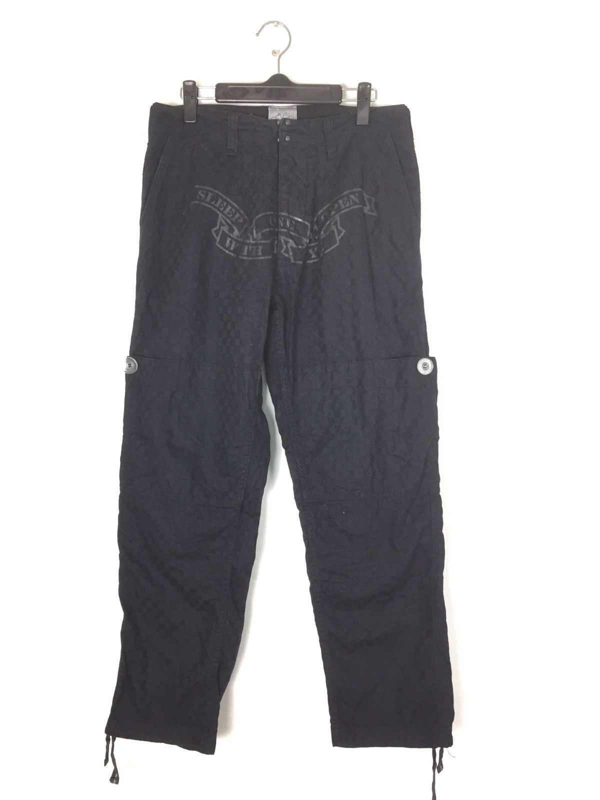 Japanese Brand 50duppies cargo pants drawstring made in japan Size US 31 - 2 Thumbnail