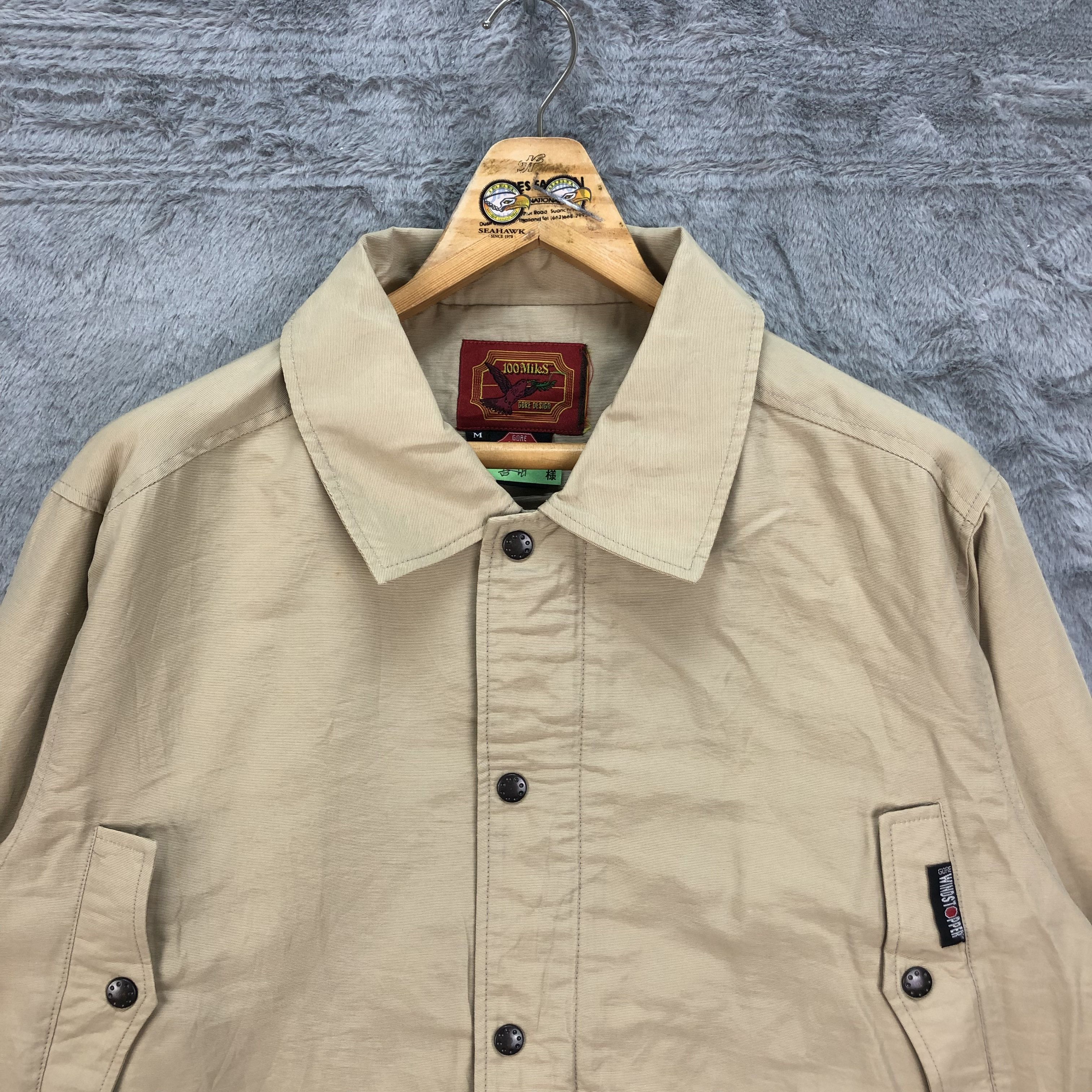 Vintage 100 Miles Gore Design Wind Stopper Chore Jacket #4520-157 Size US M / EU 48-50 / 2 - 2 Thumbnail