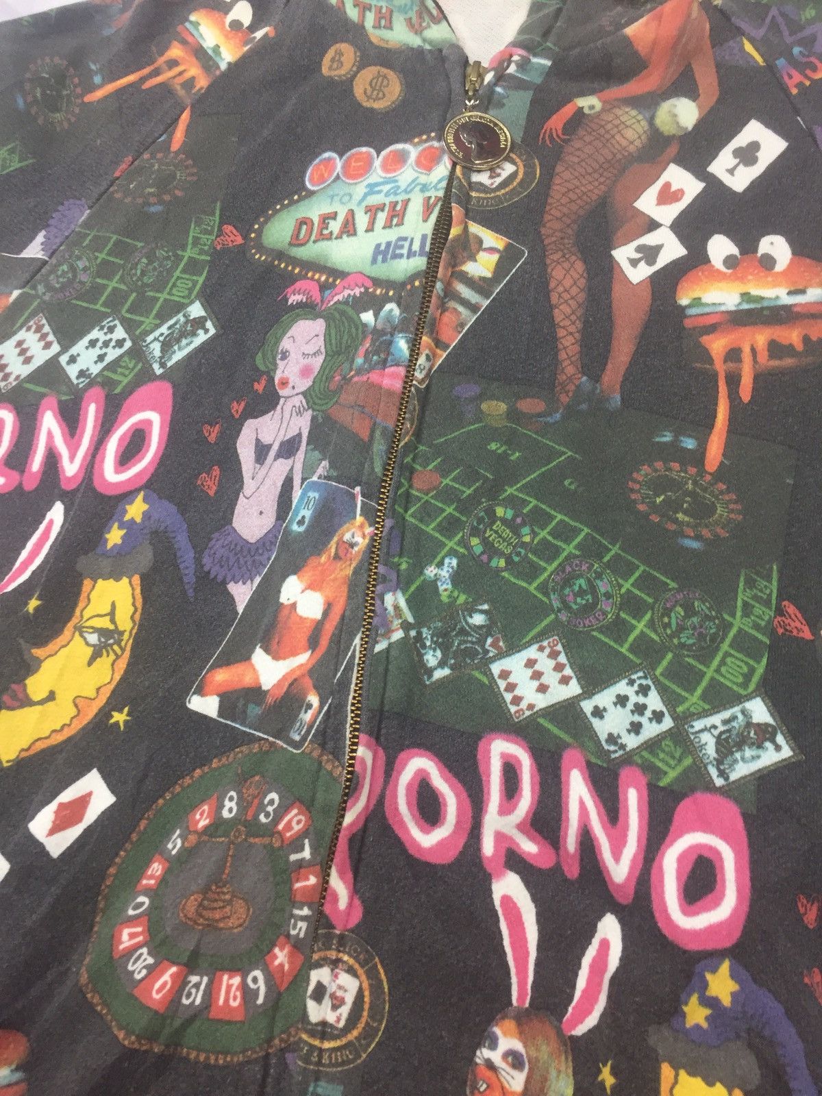 Japanese Brand Malko Malka zipper hooded fullprint porno casino design Size US M / EU 48-50 / 2 - 6 Thumbnail