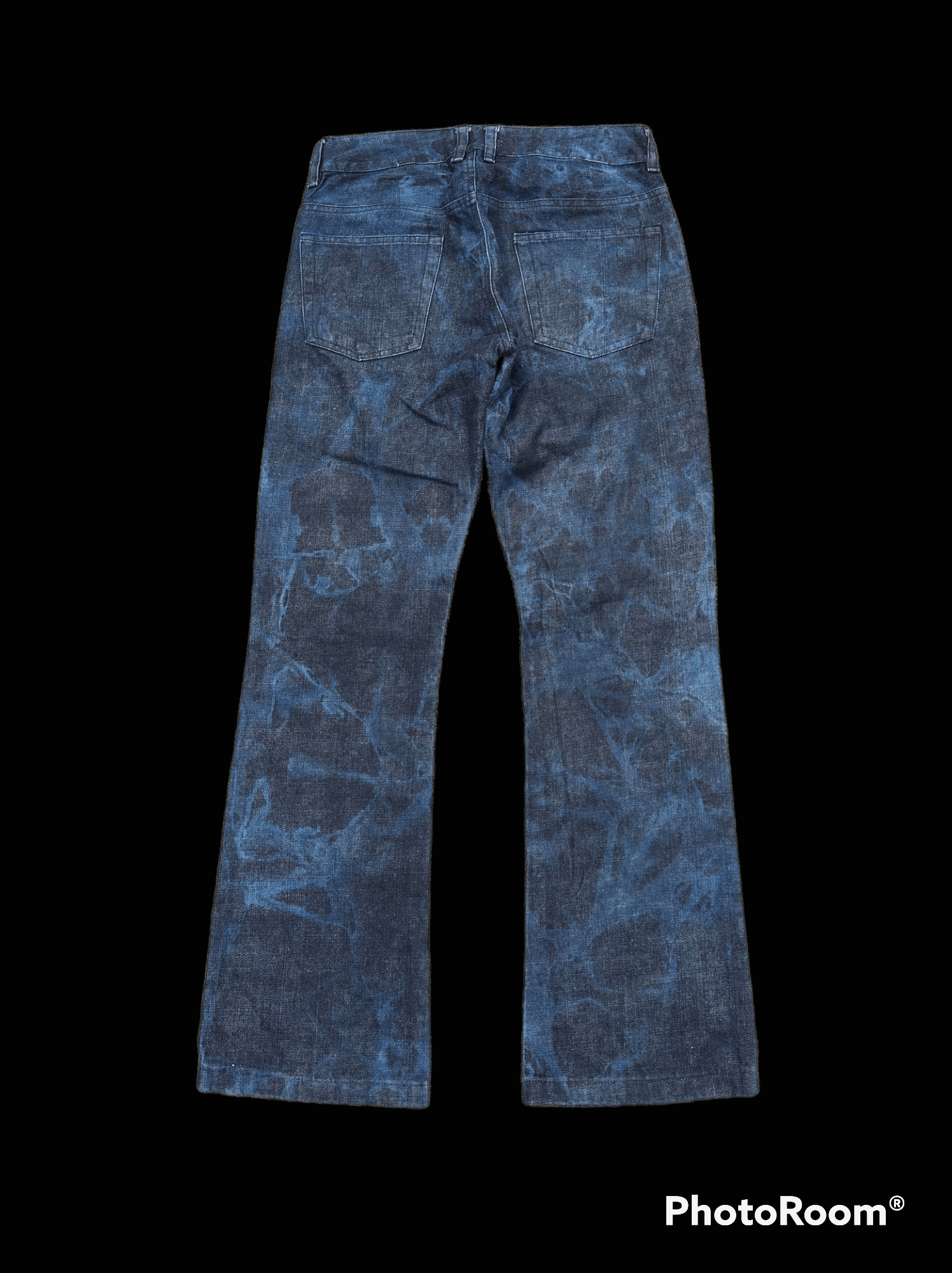 Japanese Brand FLARE,BELL BOTTOM,BOOCUT BLEACH FREAK ANSER DENIM PANTS Size US 28 / EU 44 - 2 Thumbnail