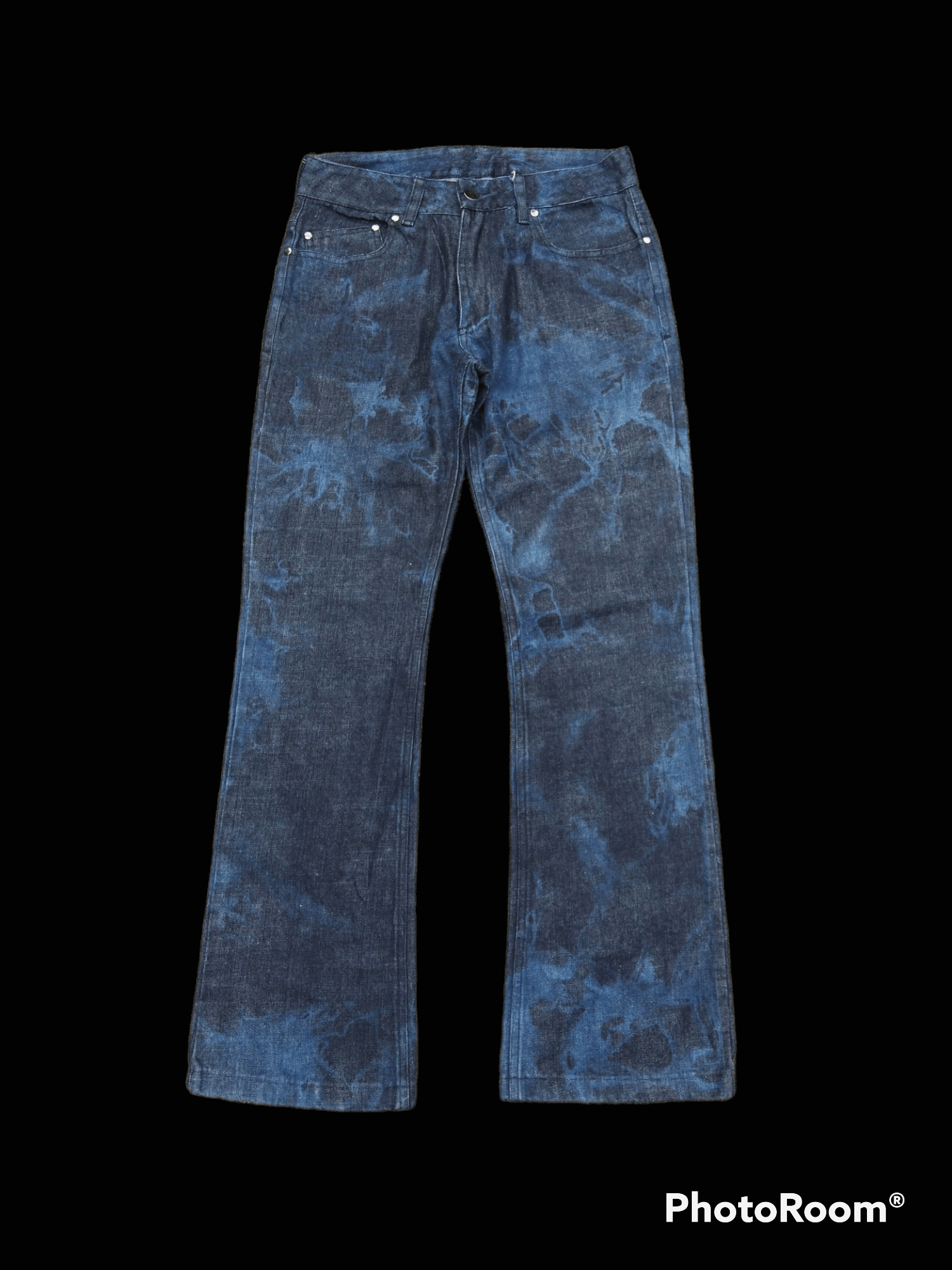 Japanese Brand FLARE,BELL BOTTOM,BOOCUT BLEACH FREAK ANSER DENIM PANTS Size US 28 / EU 44 - 1 Thumbnail