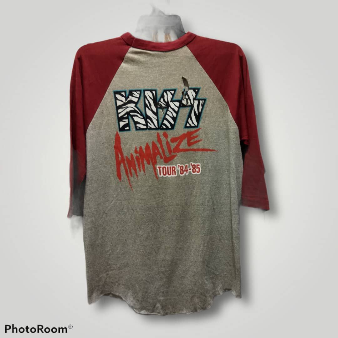 Band Tees × KISS VINTAGE DISTRESSED KISS ANIMALIZE TOUR 84-85 Size US XL / EU 56 / 4 - 2 Thumbnail
