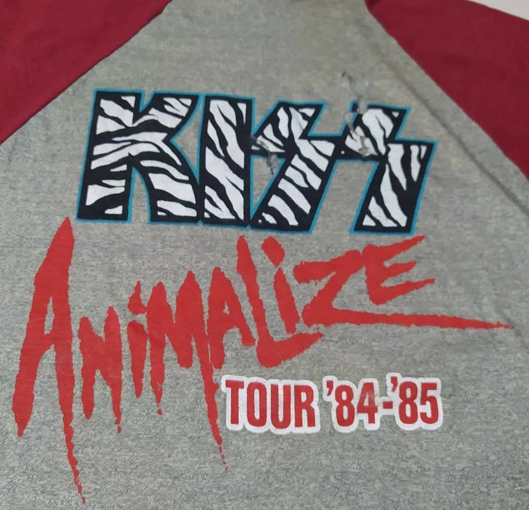Band Tees × KISS VINTAGE DISTRESSED KISS ANIMALIZE TOUR 84-85 Size US XL / EU 56 / 4 - 9 Thumbnail
