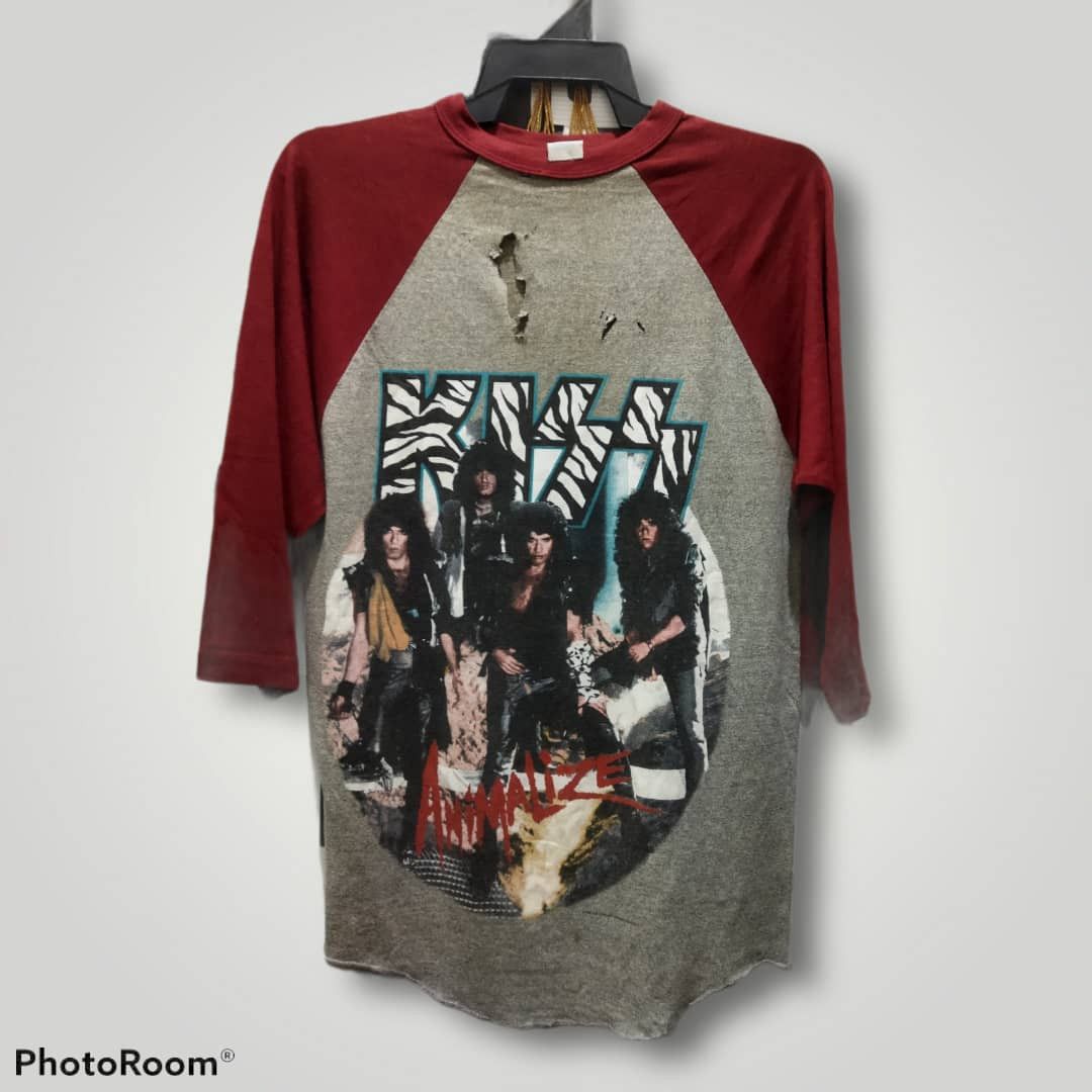 Band Tees × KISS VINTAGE DISTRESSED KISS ANIMALIZE TOUR 84-85 Size US XL / EU 56 / 4 - 1 Thumbnail