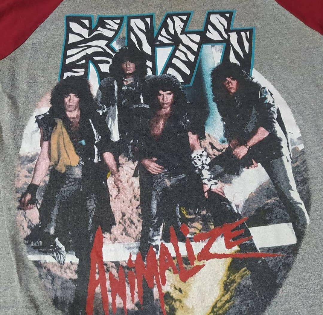Band Tees × KISS VINTAGE DISTRESSED KISS ANIMALIZE TOUR 84-85 Size US XL / EU 56 / 4 - 8 Thumbnail