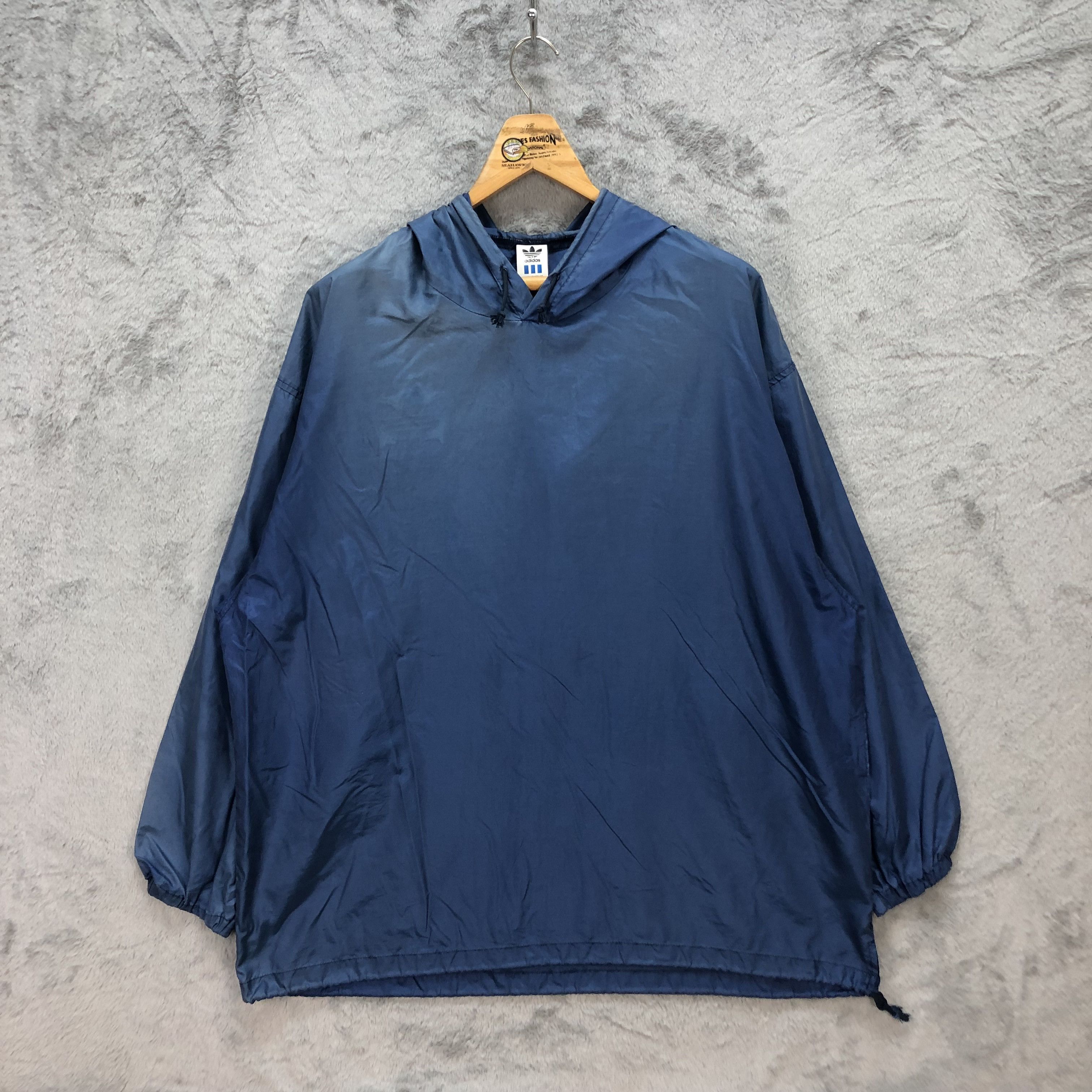 Adidas VINTAGE ADIDAS BIG LOGO PULLOVER WINDBREAKER #5522-195 Size US XL / EU 56 / 4 - 3 Thumbnail