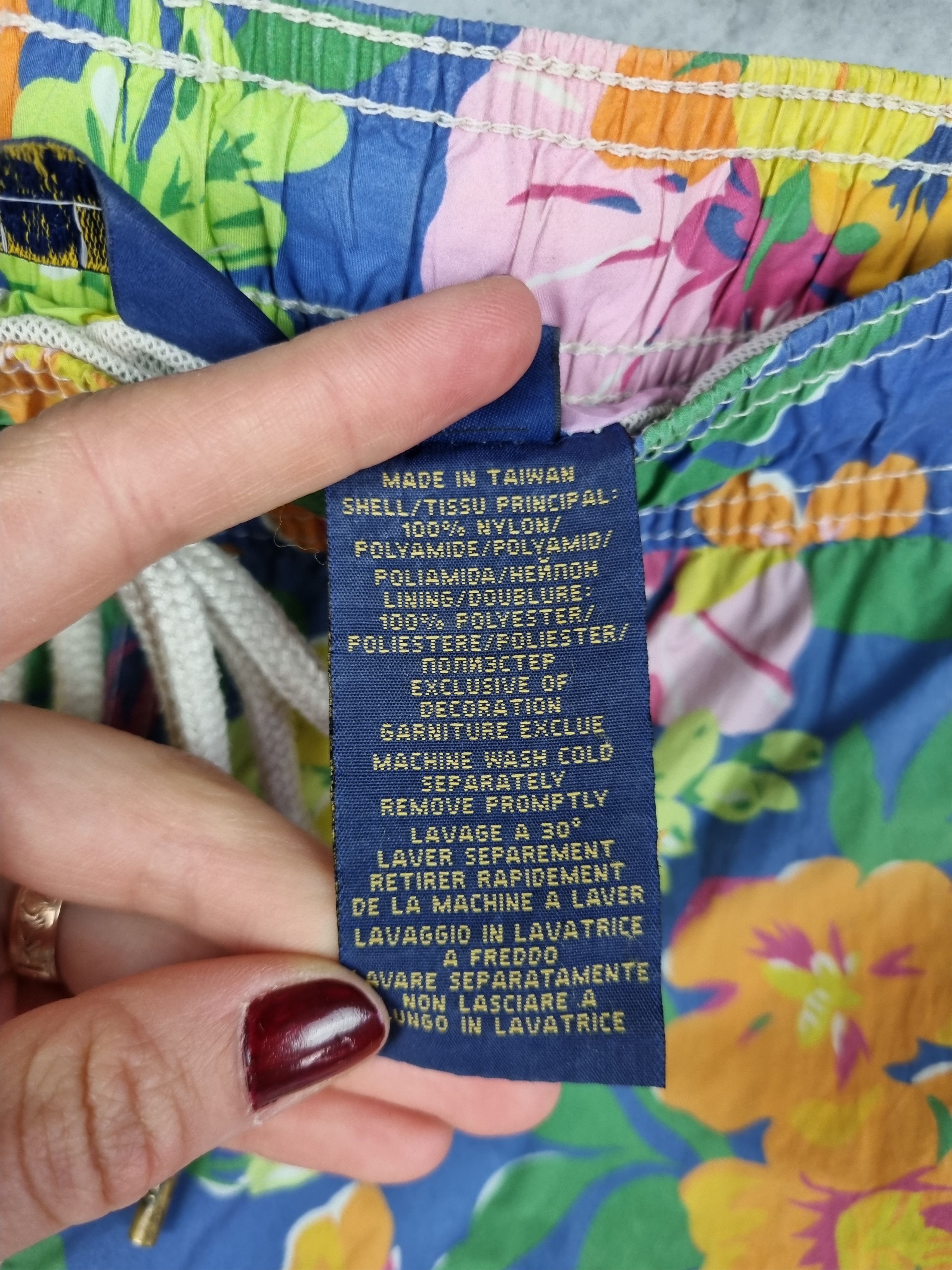 Rare RALPH LAUREN Hawaiian Floral Design Nylon Shorts