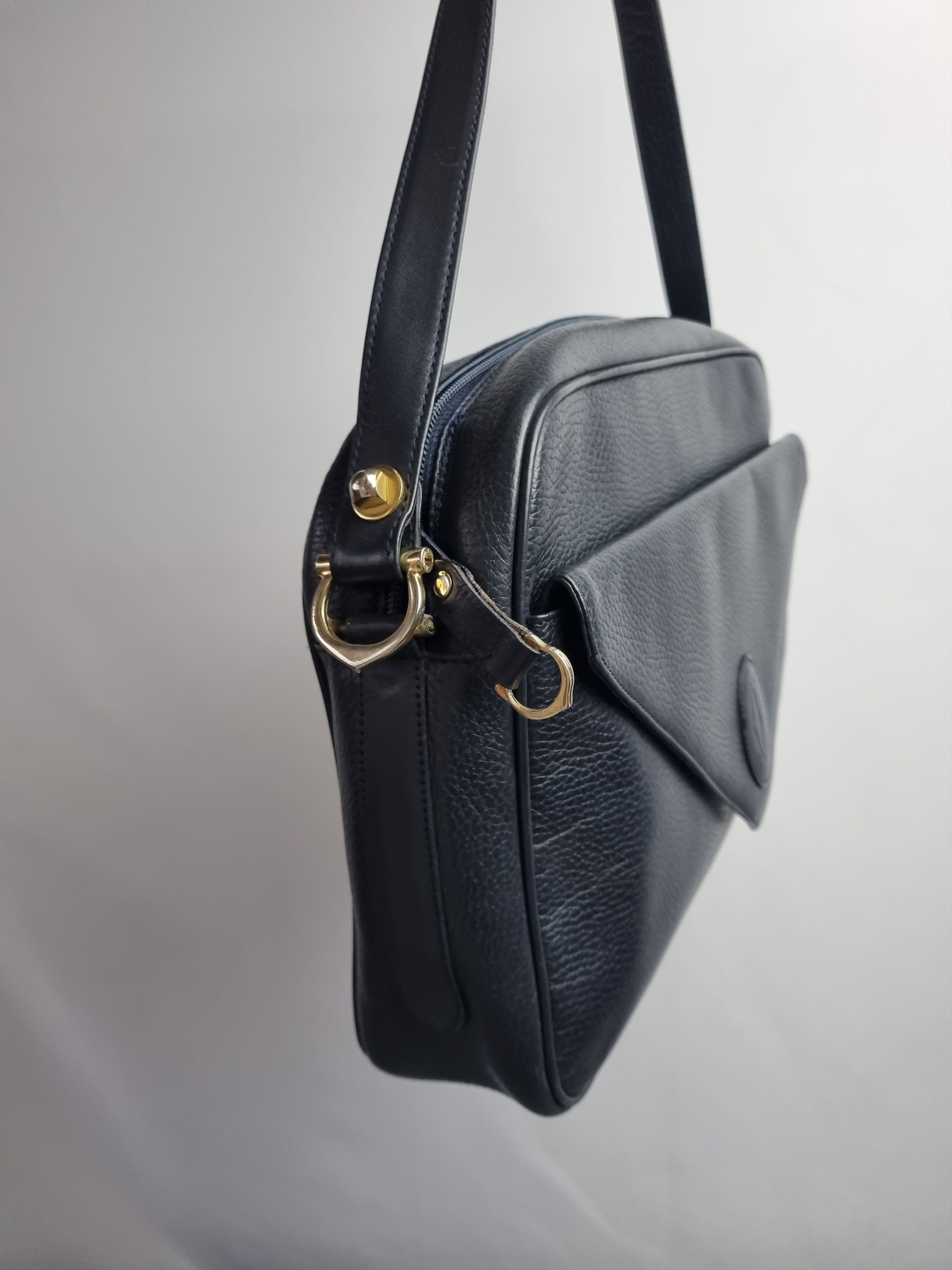 Cartier × Genuine Leather Cartier Leather Luxury Navy Crossbody Bag Size ONE SIZE - 7 Thumbnail