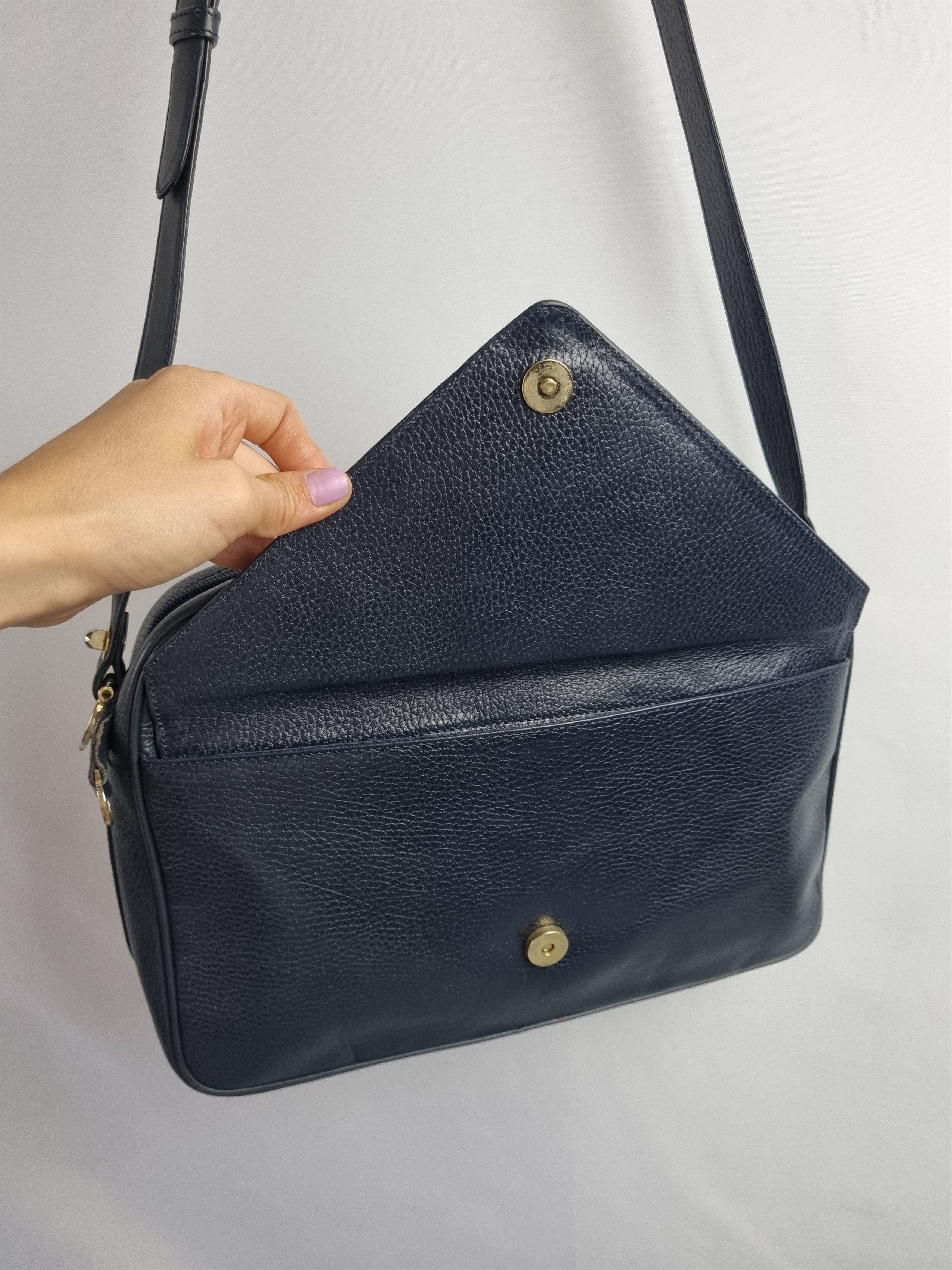 Cartier × Genuine Leather Cartier Leather Luxury Navy Crossbody Bag Size ONE SIZE - 4 Thumbnail