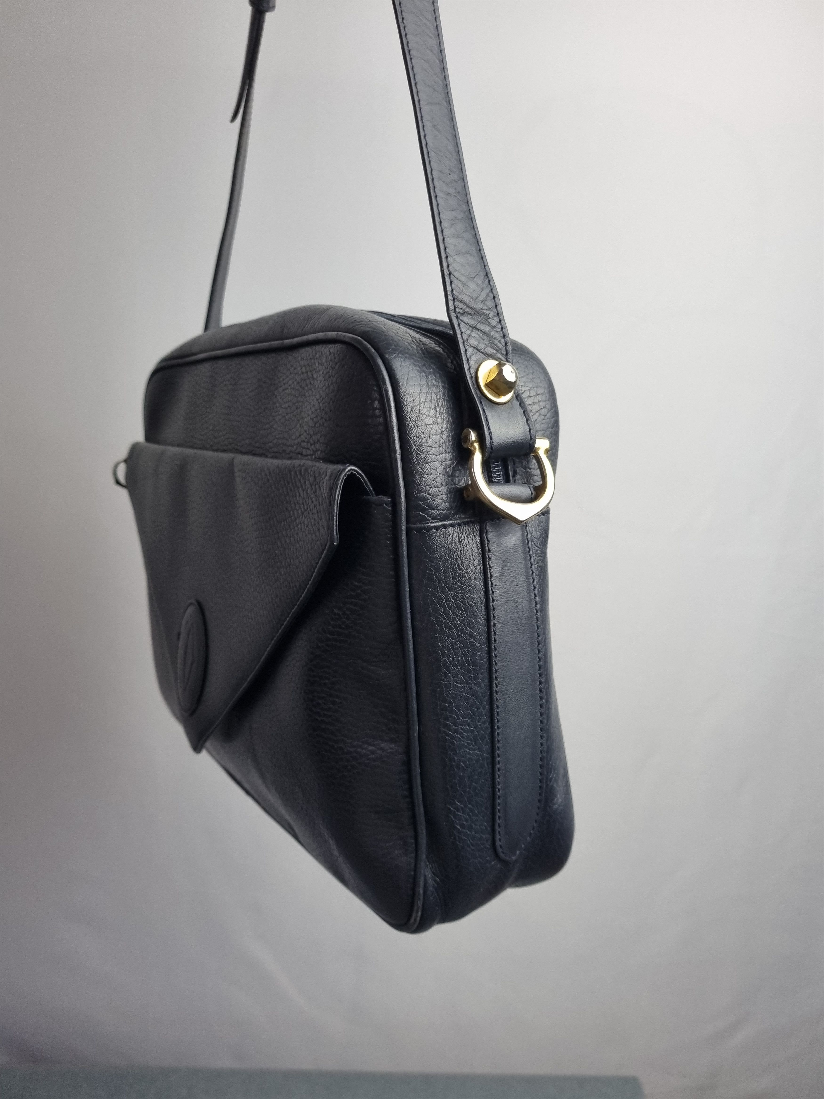 Cartier × Genuine Leather Cartier Leather Luxury Navy Crossbody Bag Size ONE SIZE - 8 Thumbnail