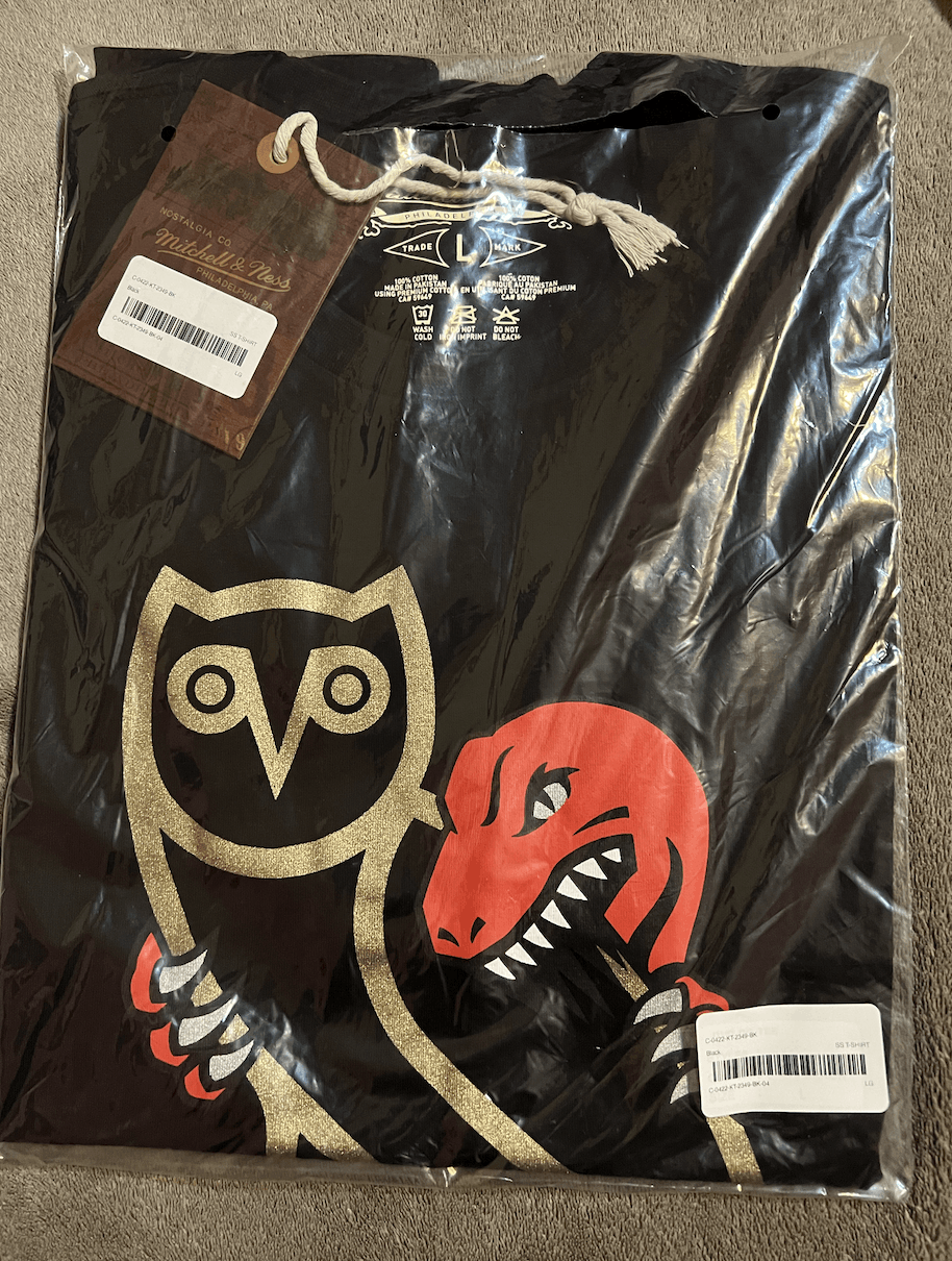 Mitchell & Ness OVO TORONTO RAPTORS x MITCHELL & NESS OG OWL T-SHIRT *RARE* Size US L / EU 52-54 / 3 - 1 Thumbnail