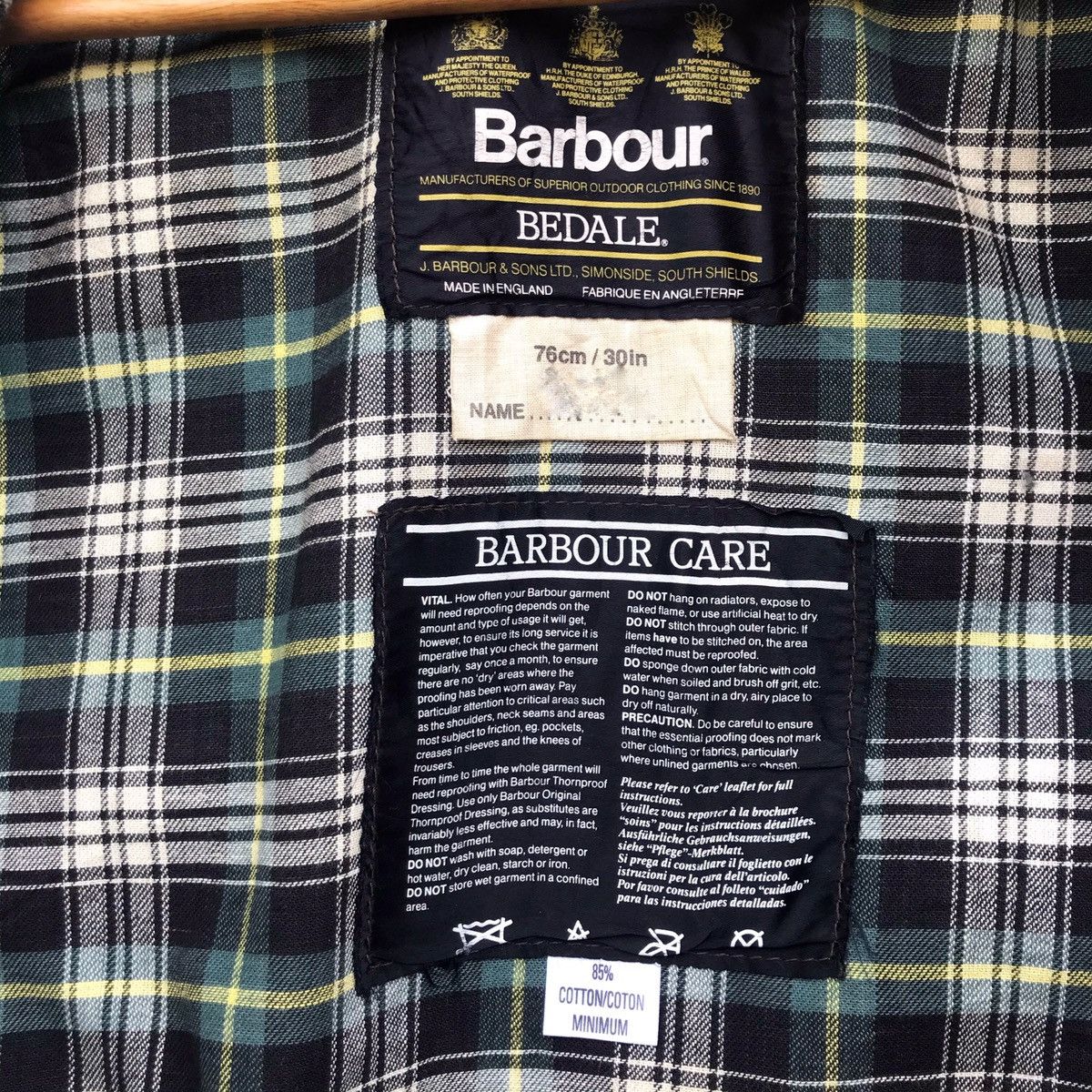 Barbour × Vintage Barbour Bedale Waxed Jacket Size US M / EU 48-50 / 2 - 7 Thumbnail