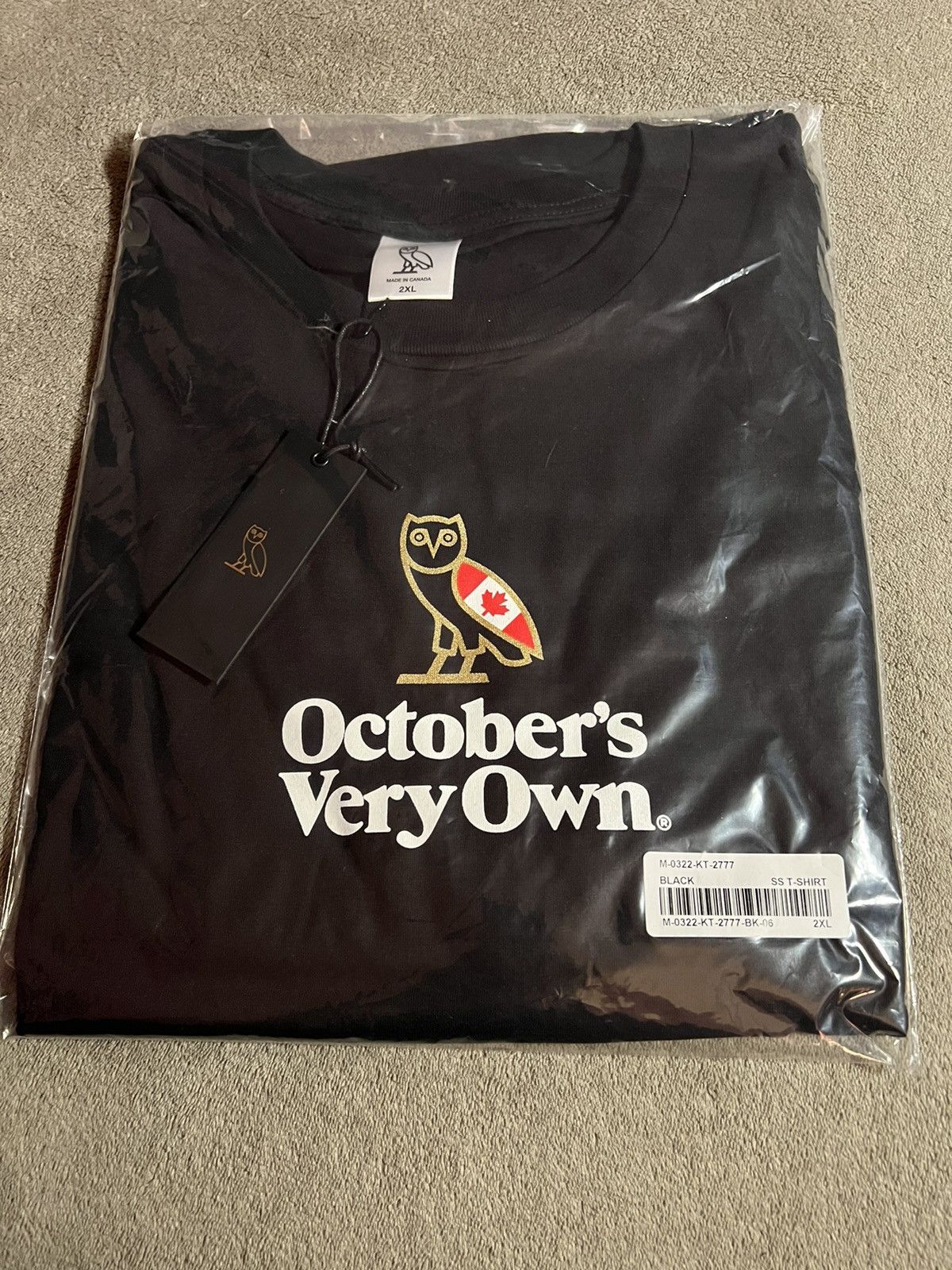 Drake × October's Very Own RARE OVO CANADA FLAG HERITAGE OWL T-SHIRT TEE NEW with tags Size US XXL / EU 58 / 5 - 1 Thumbnail