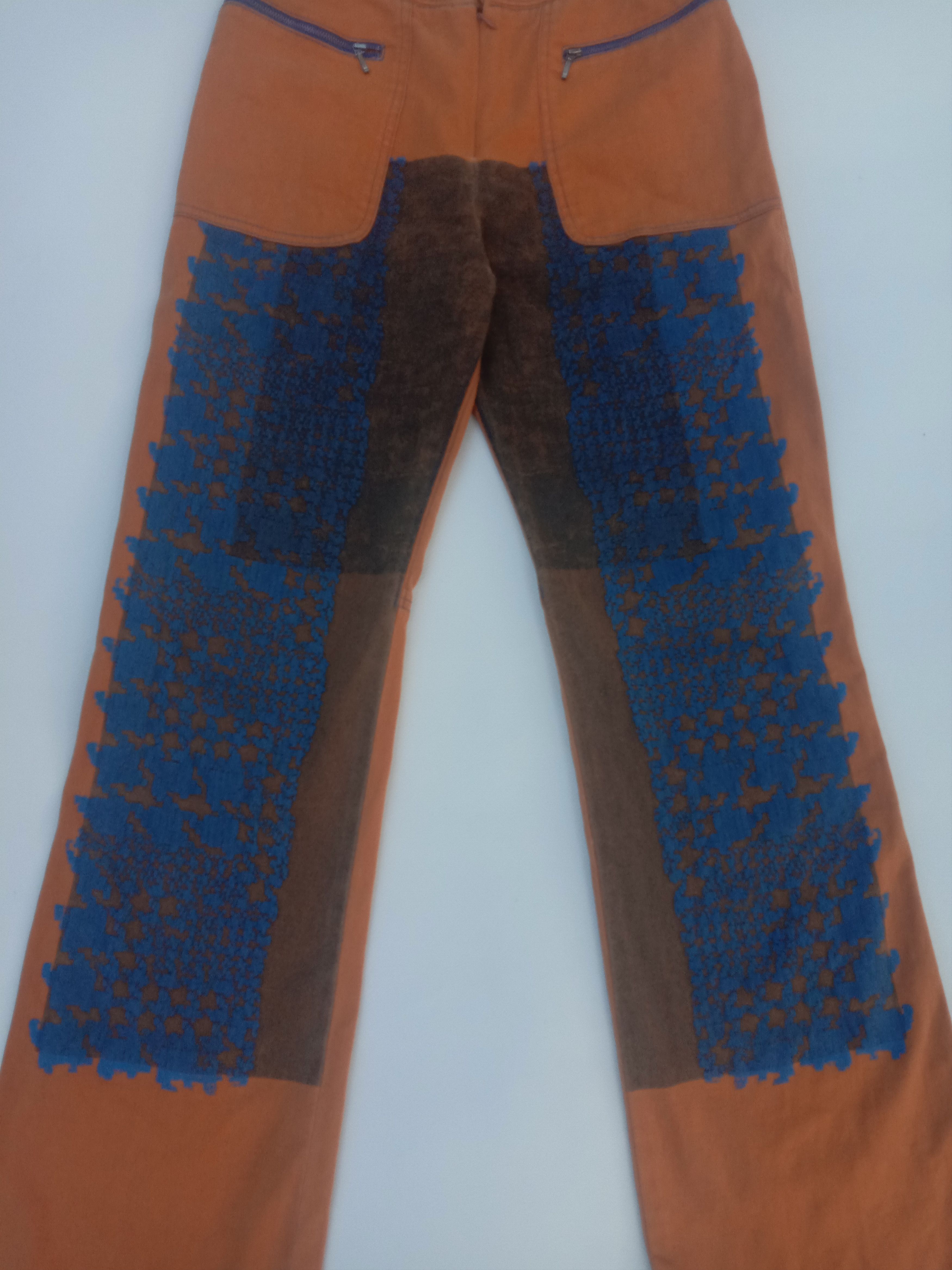 Hiroko Koshino Homme × Japanese Brand Hiroko koshino trunk long pants abstrack design Size US 29 - 3 Thumbnail