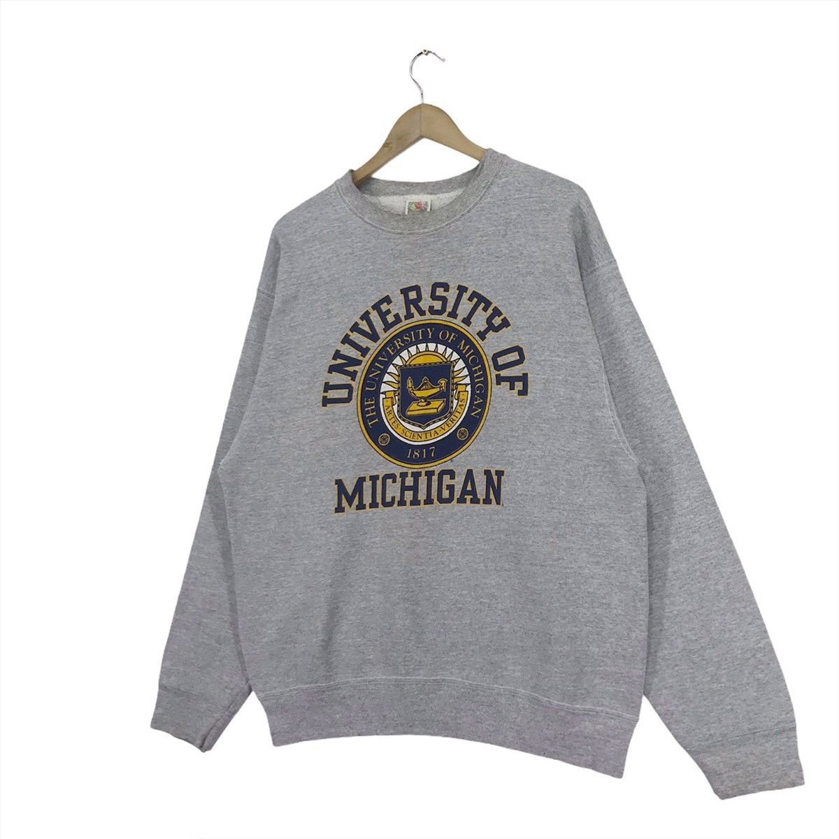 Vintage 90’s University Of Michigan Sweatshirt Crewneck Size US L / EU 52-54 / 3 - 2 Thumbnail