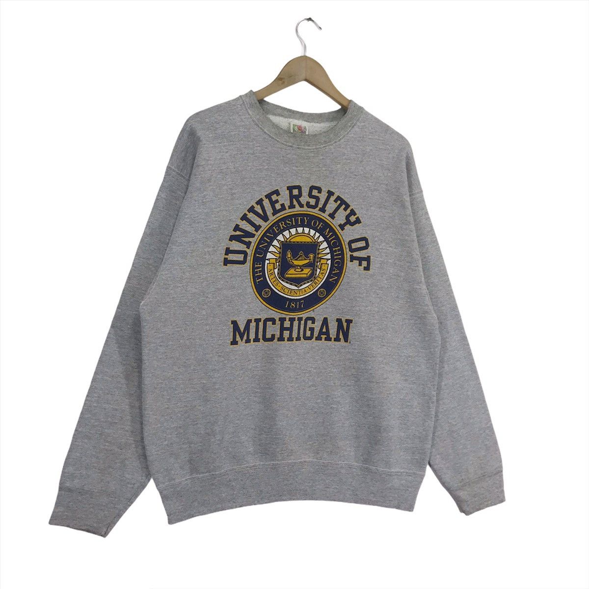 Vintage 90’s University Of Michigan Sweatshirt Crewneck Size US L / EU 52-54 / 3 - 3 Thumbnail
