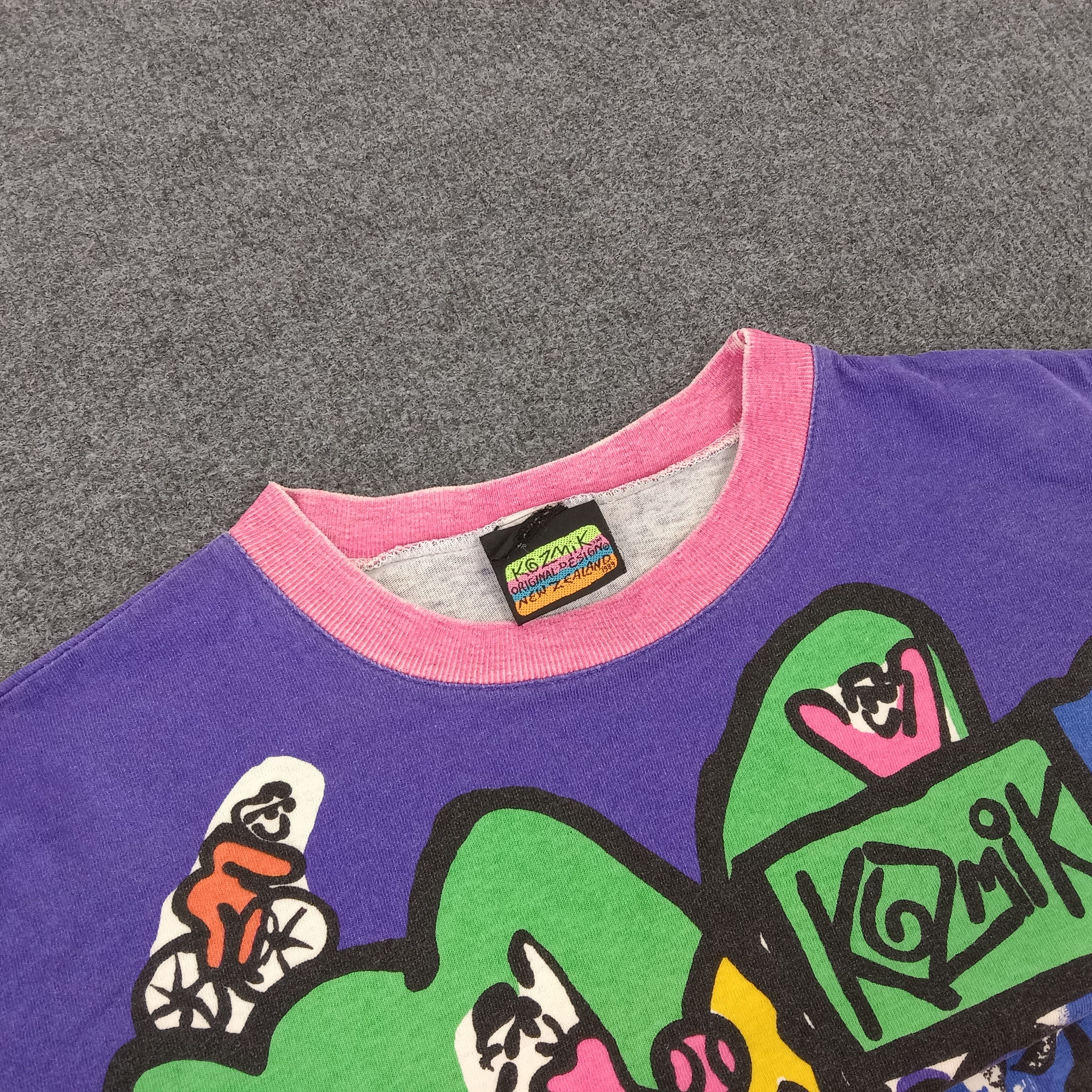 Vintage Kozmik Art Japanese Streetwear Style Tshirt Size US M / EU 48-50 / 2 - 3 Thumbnail