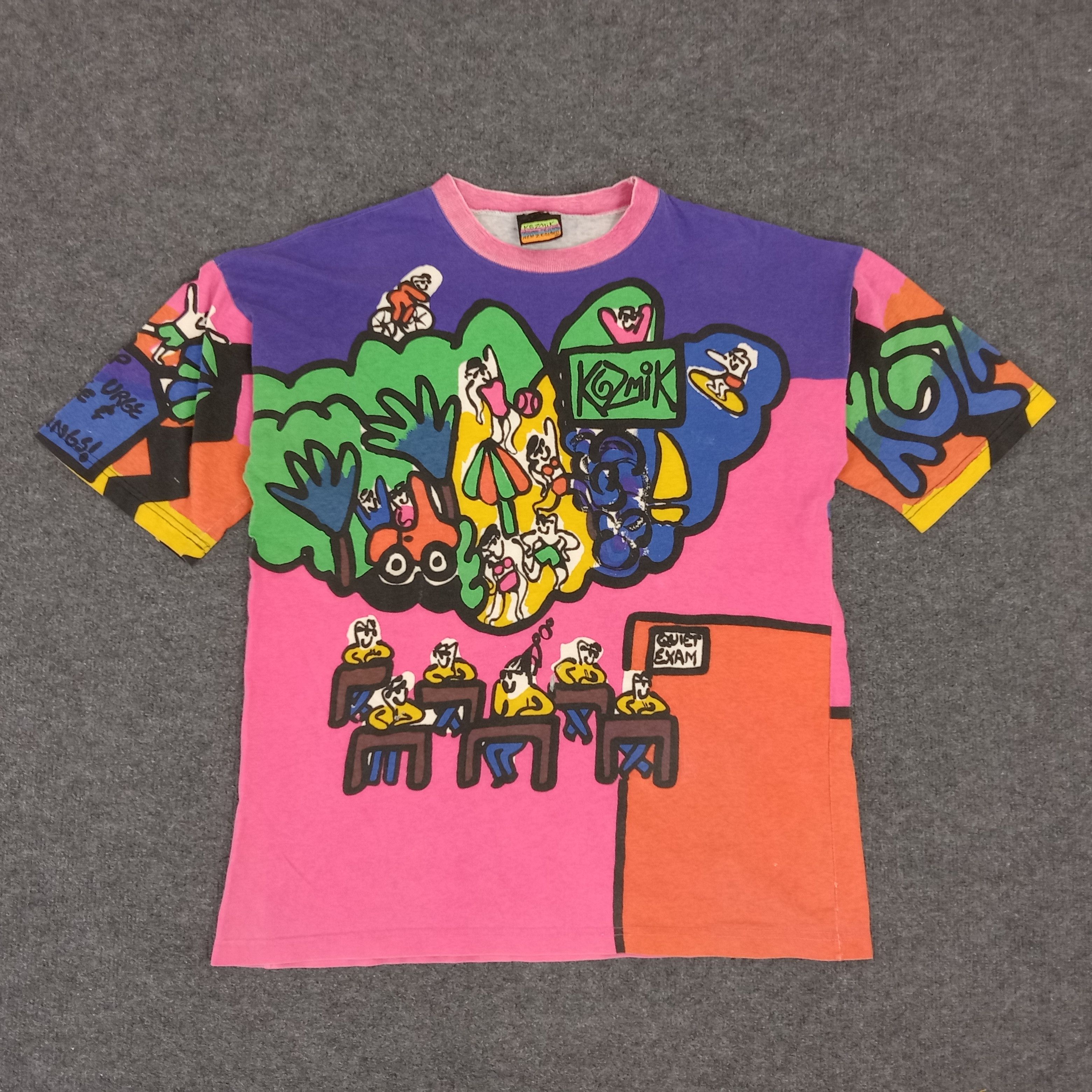 Vintage Kozmik Art Japanese Streetwear Style Tshirt Size US M / EU 48-50 / 2 - 1 Thumbnail