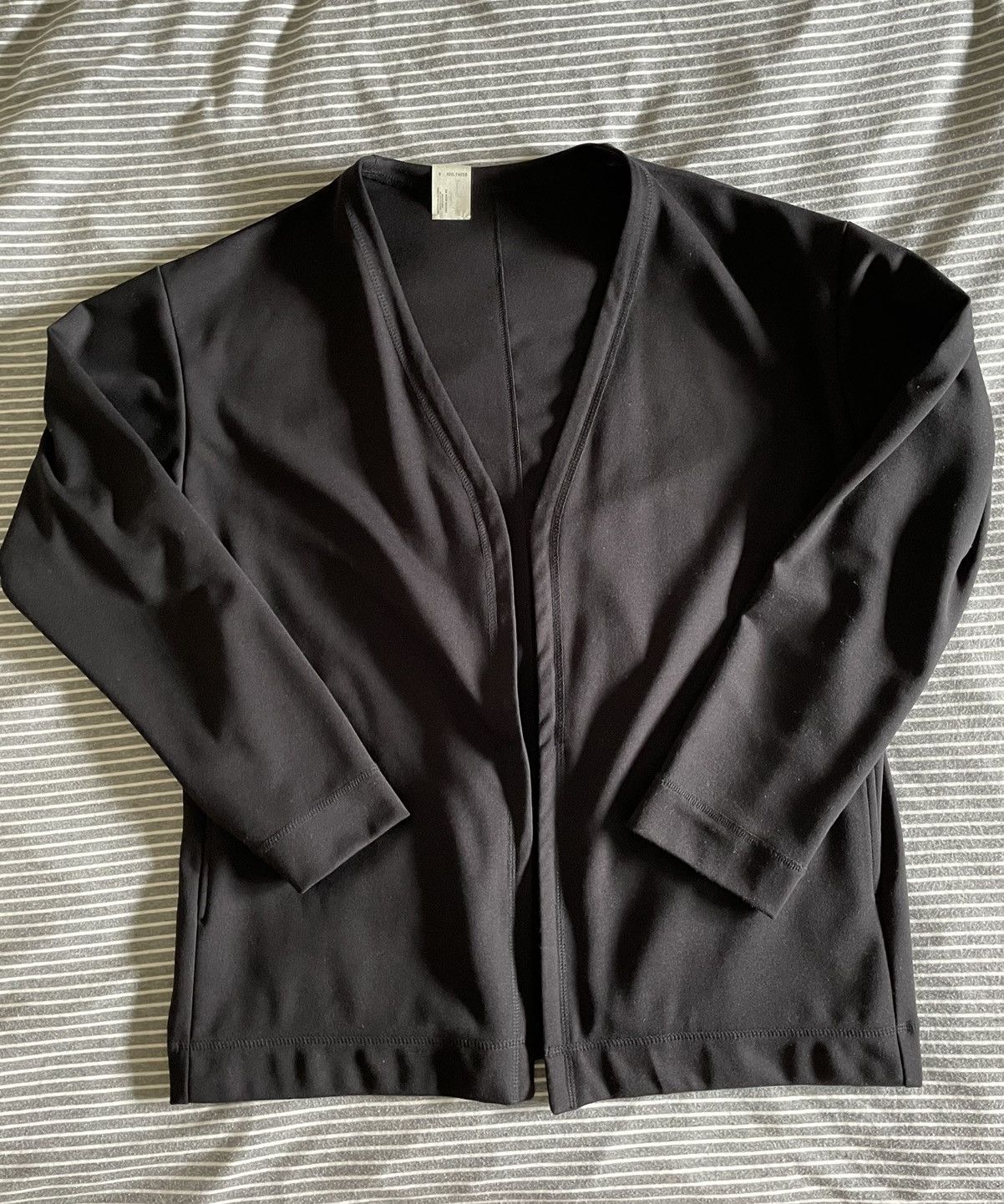 Image of N Hoolywood N. Hoolywood Black Jersey Cardigan Size 38/s, Men's